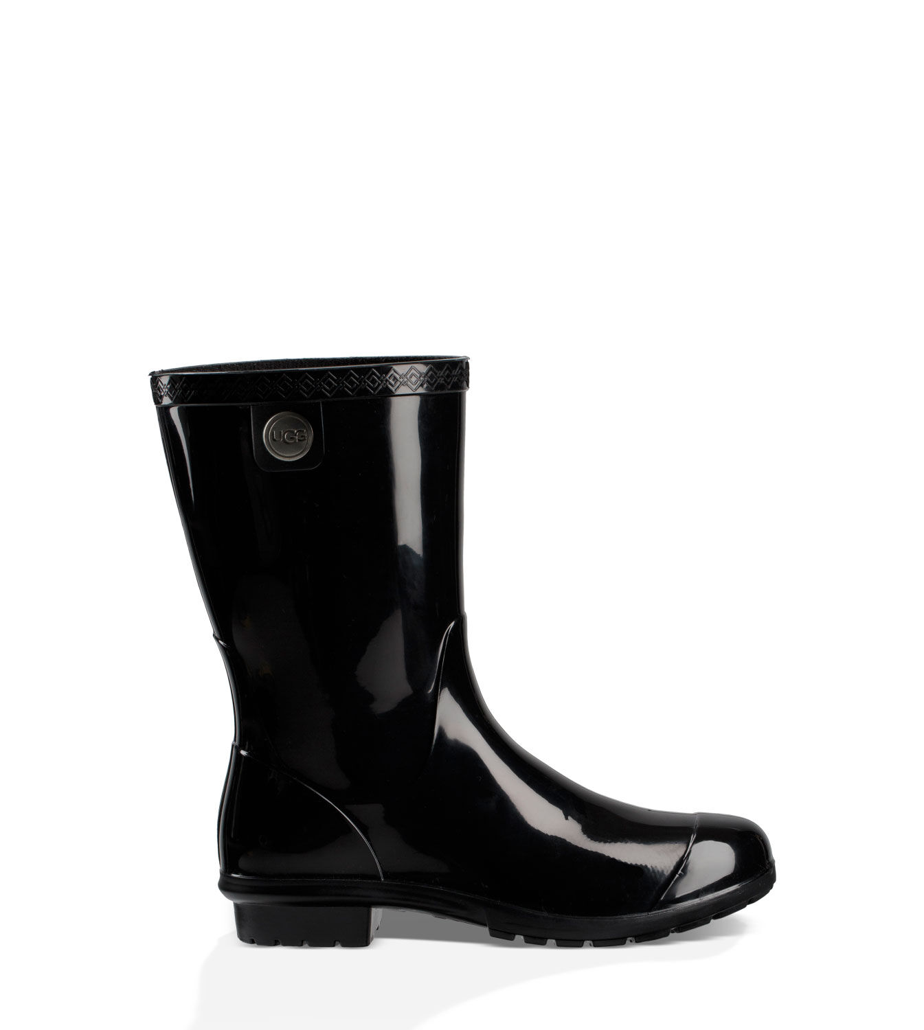 all black rain boots