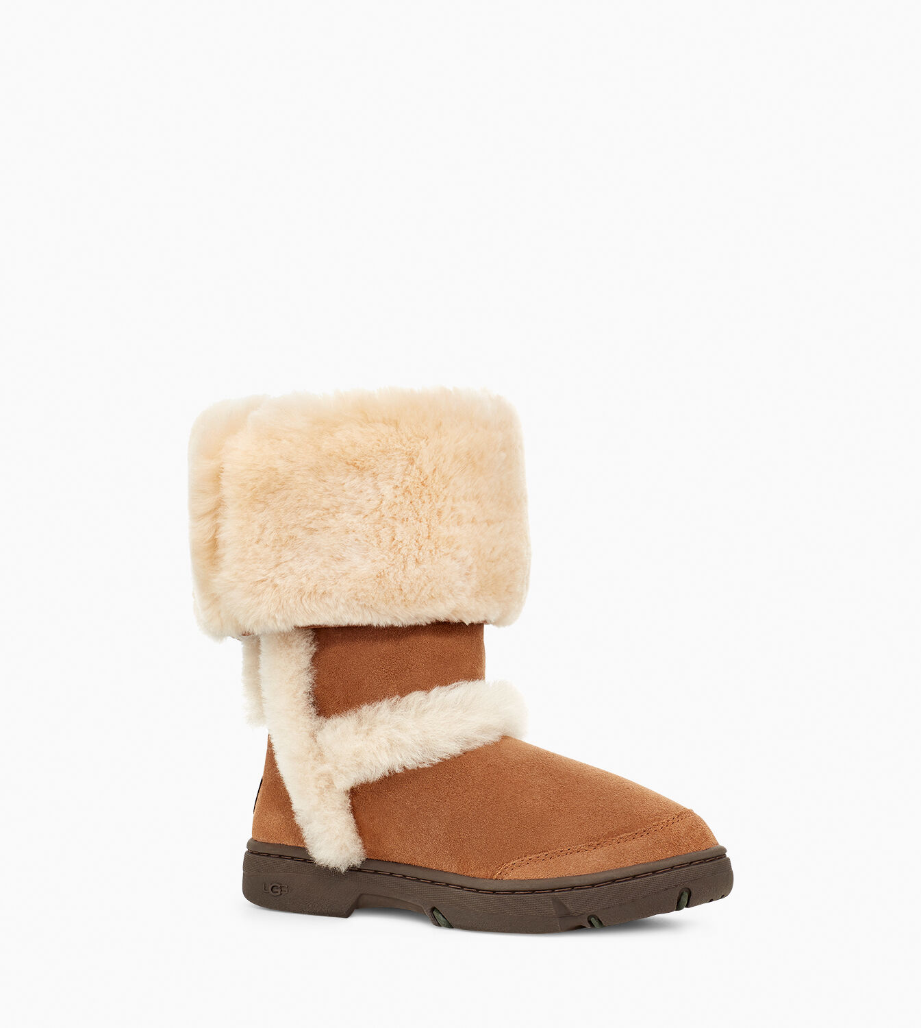 tall uggs with fur on outside
