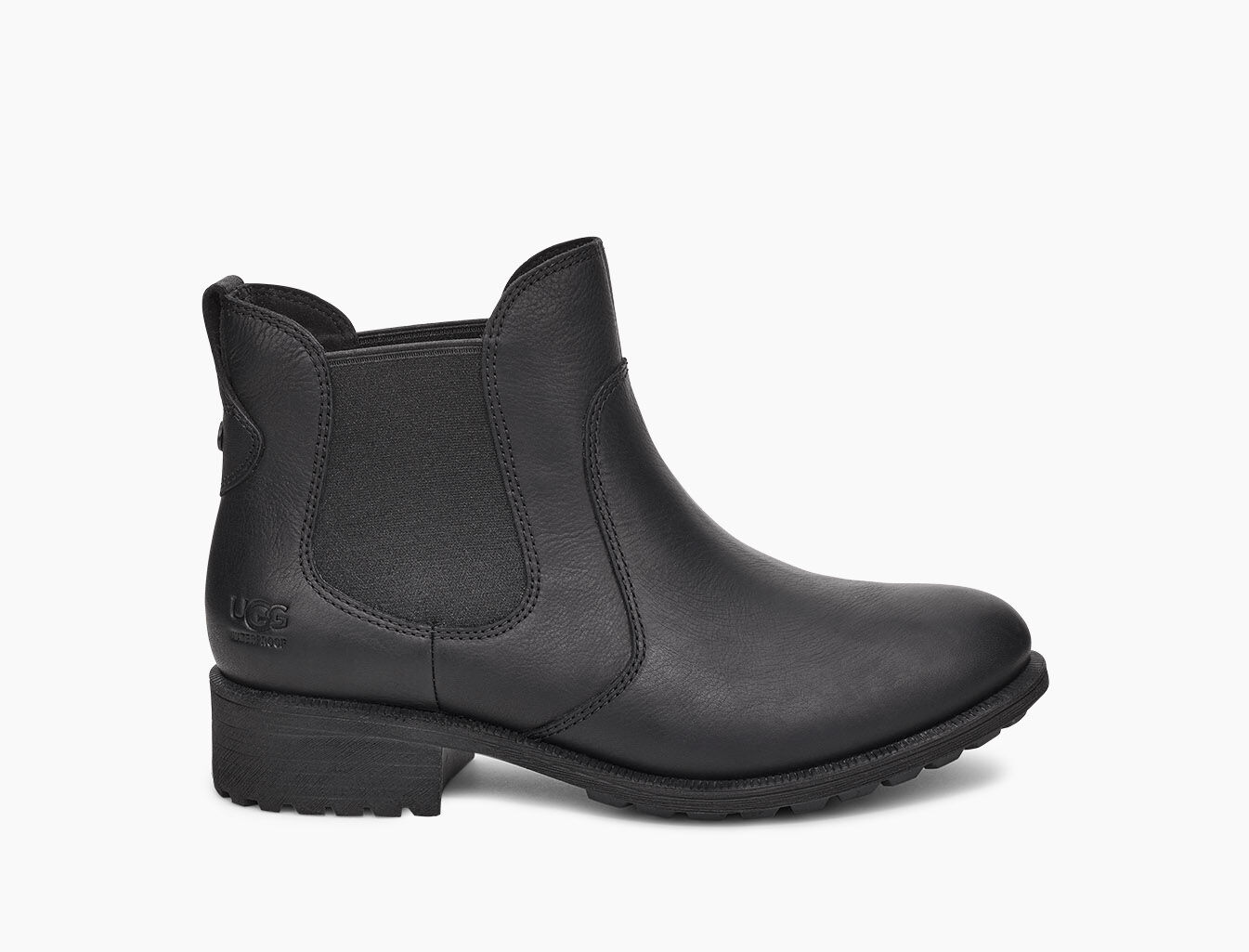 ugg black leather boots