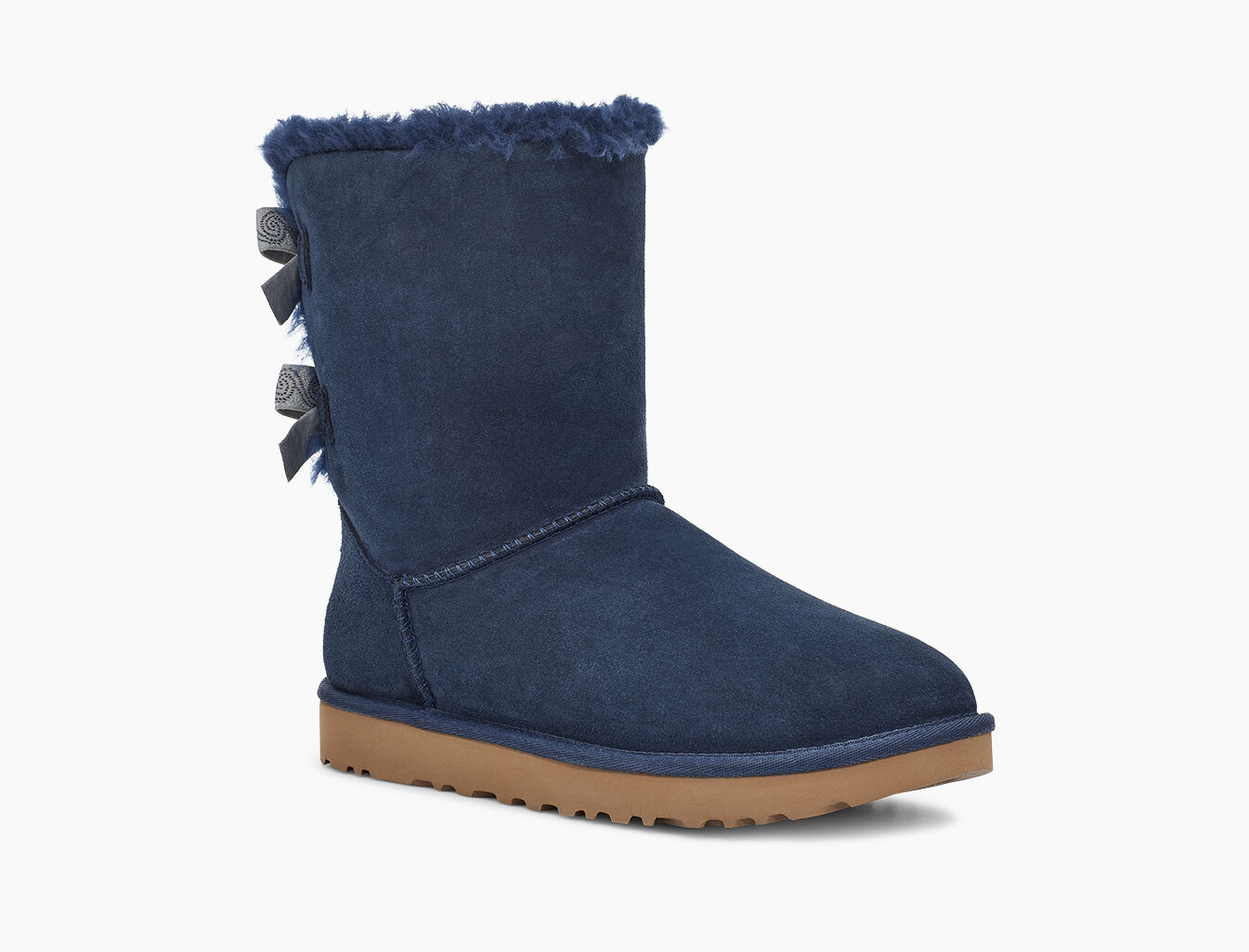 navy blue ugg boots with bows