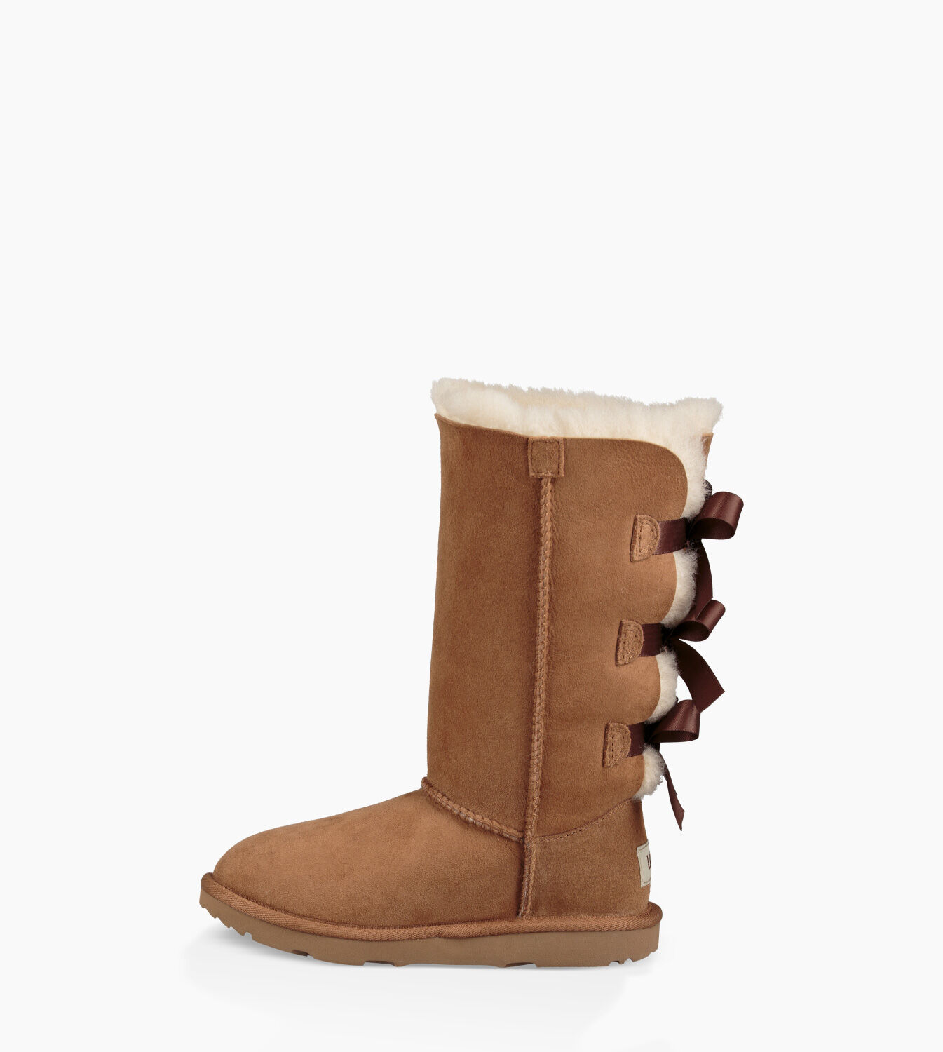 tall brown uggs with bows