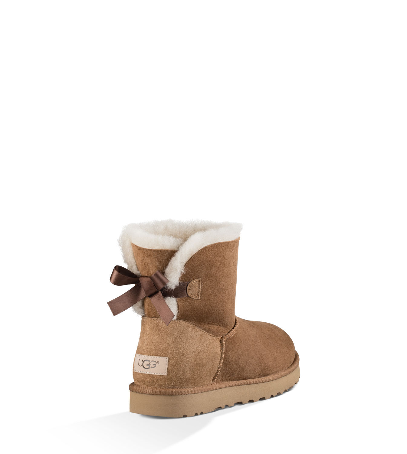 UGG (アグ) レディースブーツ MINI BAILEY BOW II - ミニ ベイリー ボウ II Chestnut, 22.0
