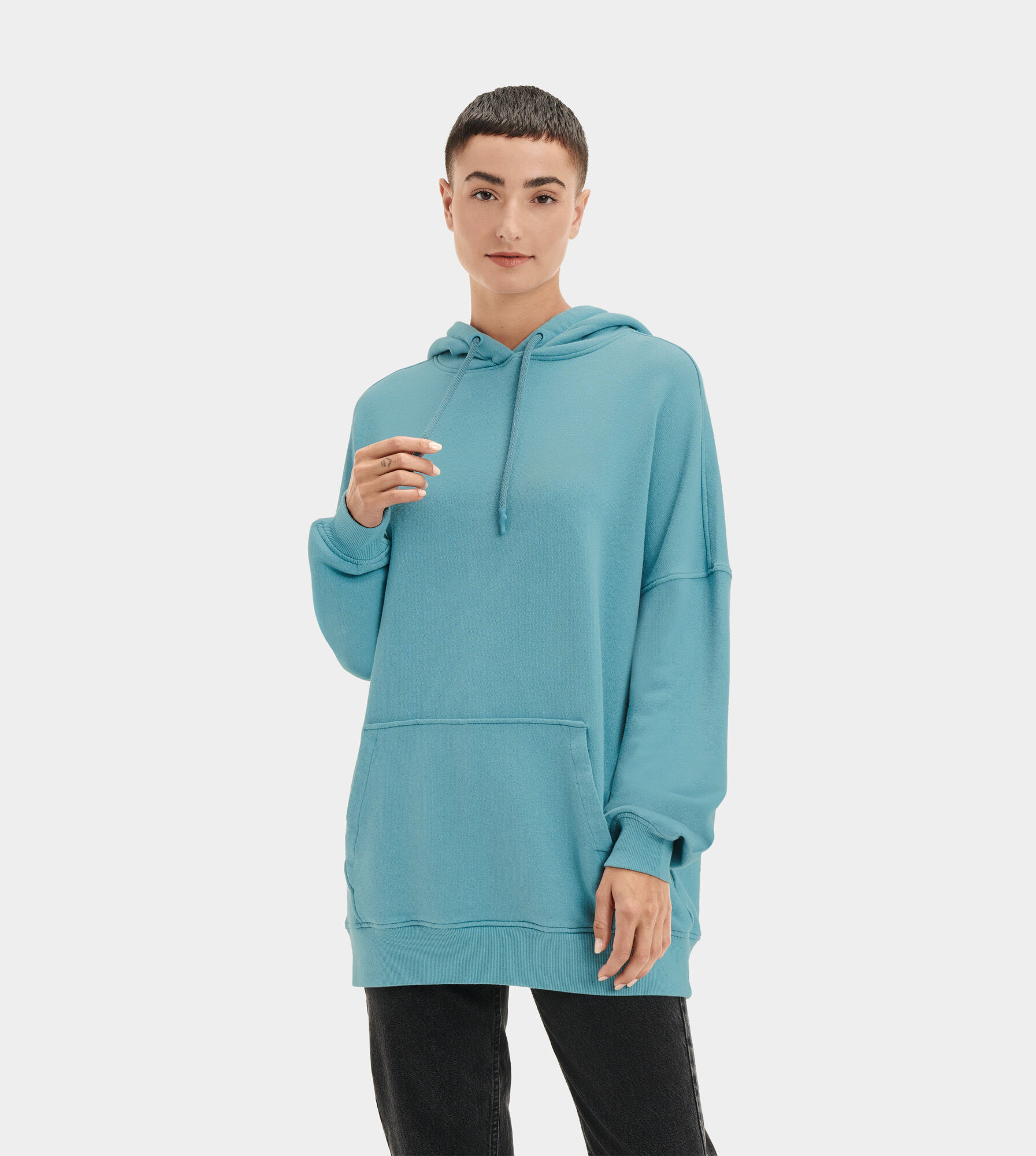 UGG (アグ) レディーストップ SIMONE BOYFRIEND HOODIE Mediterranean Blue, S