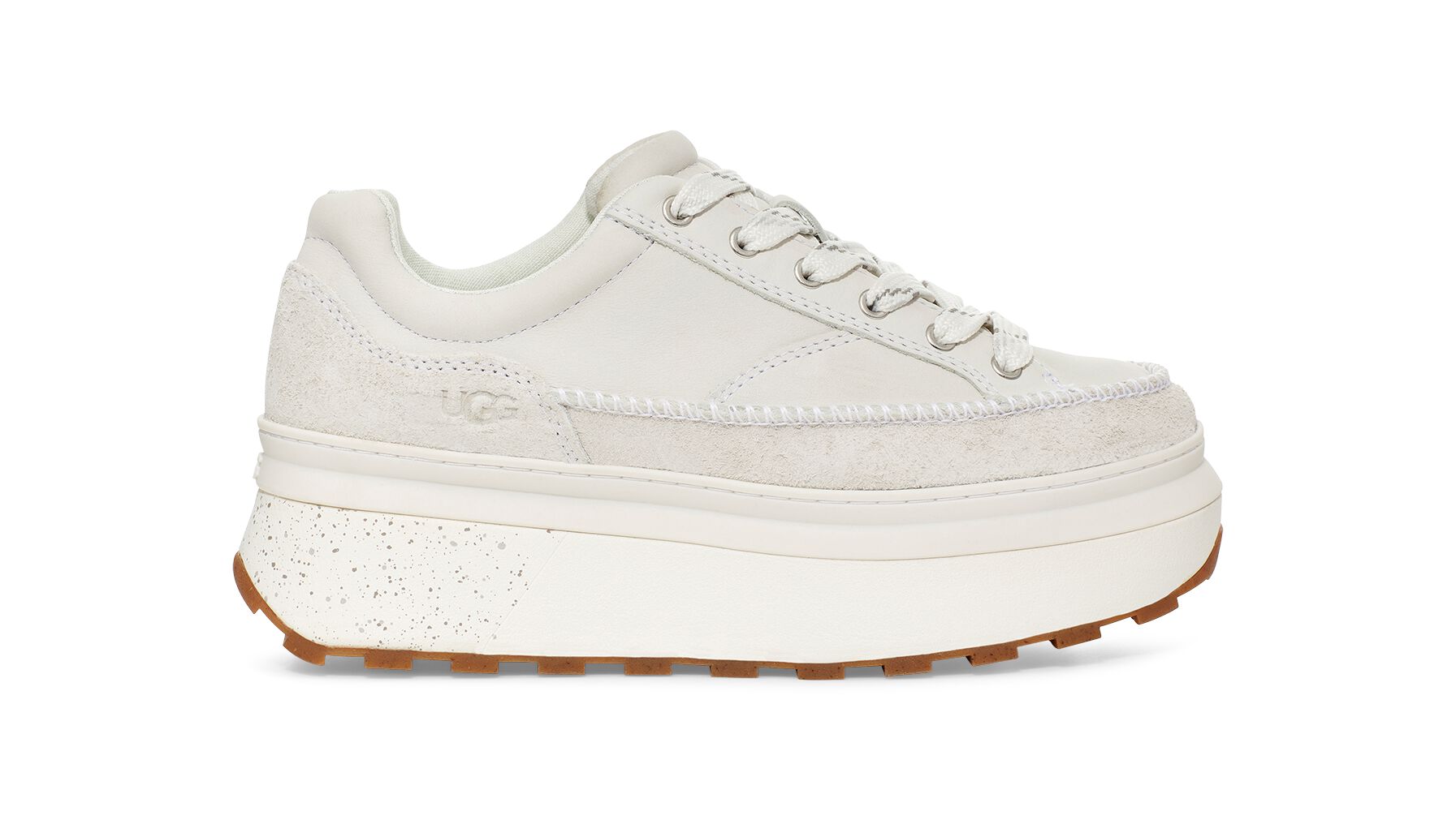UGG (アグ) レディーススニーカー MARIN LACE White Leather, 22.0