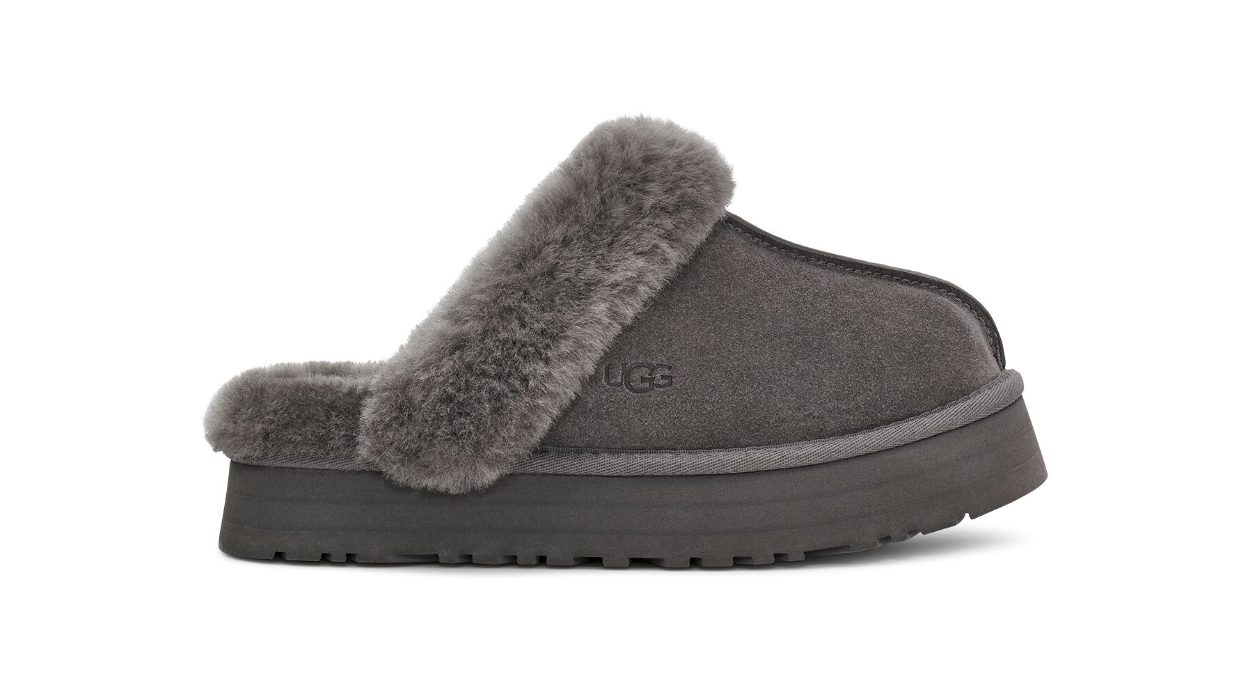 UGG (アグ) レディースサンダル DISQUETTE Charcoal, 22.0