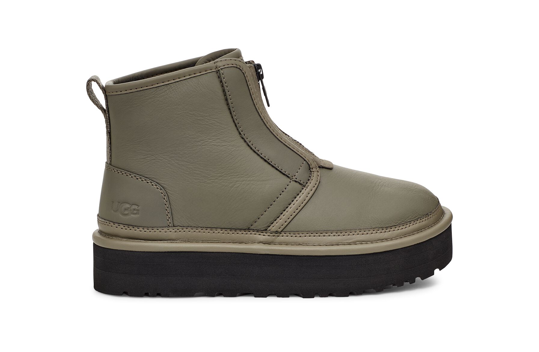 UGG (アグ) レディースブーツ NEUMEL PLATFORM ZIP Ultra Matte Seaweed, 22.0