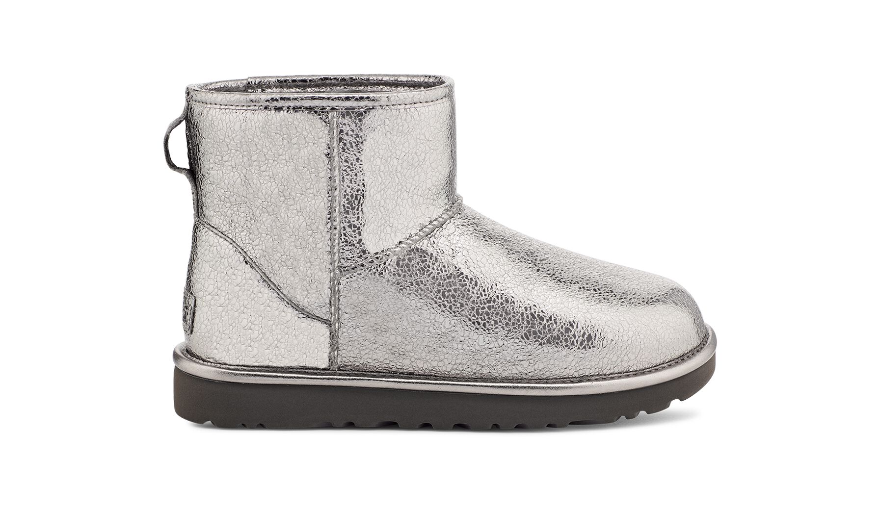 UGG (アグ) レディースブーツ CLASSIC MINI METALLIC SPARKLE Gunmetal, 22.0