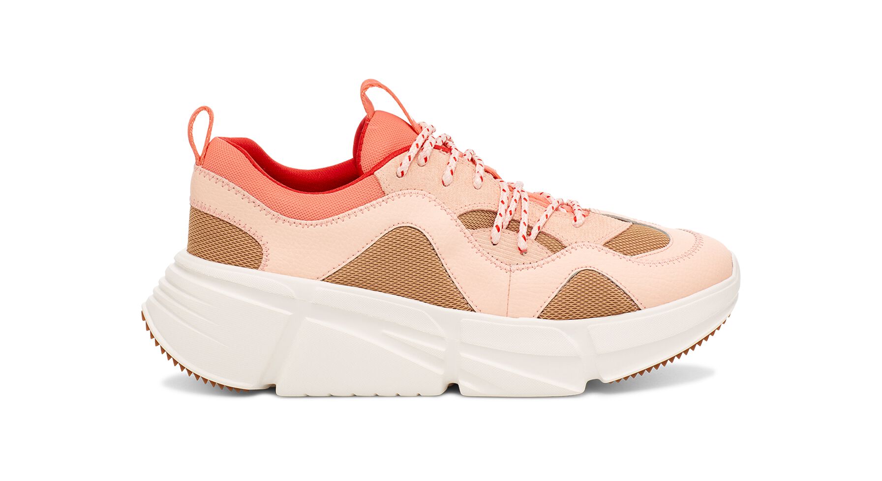 UGG (アグ) レディーススニーカー CALLE LACE Sand/Pink Dusk, 22.0