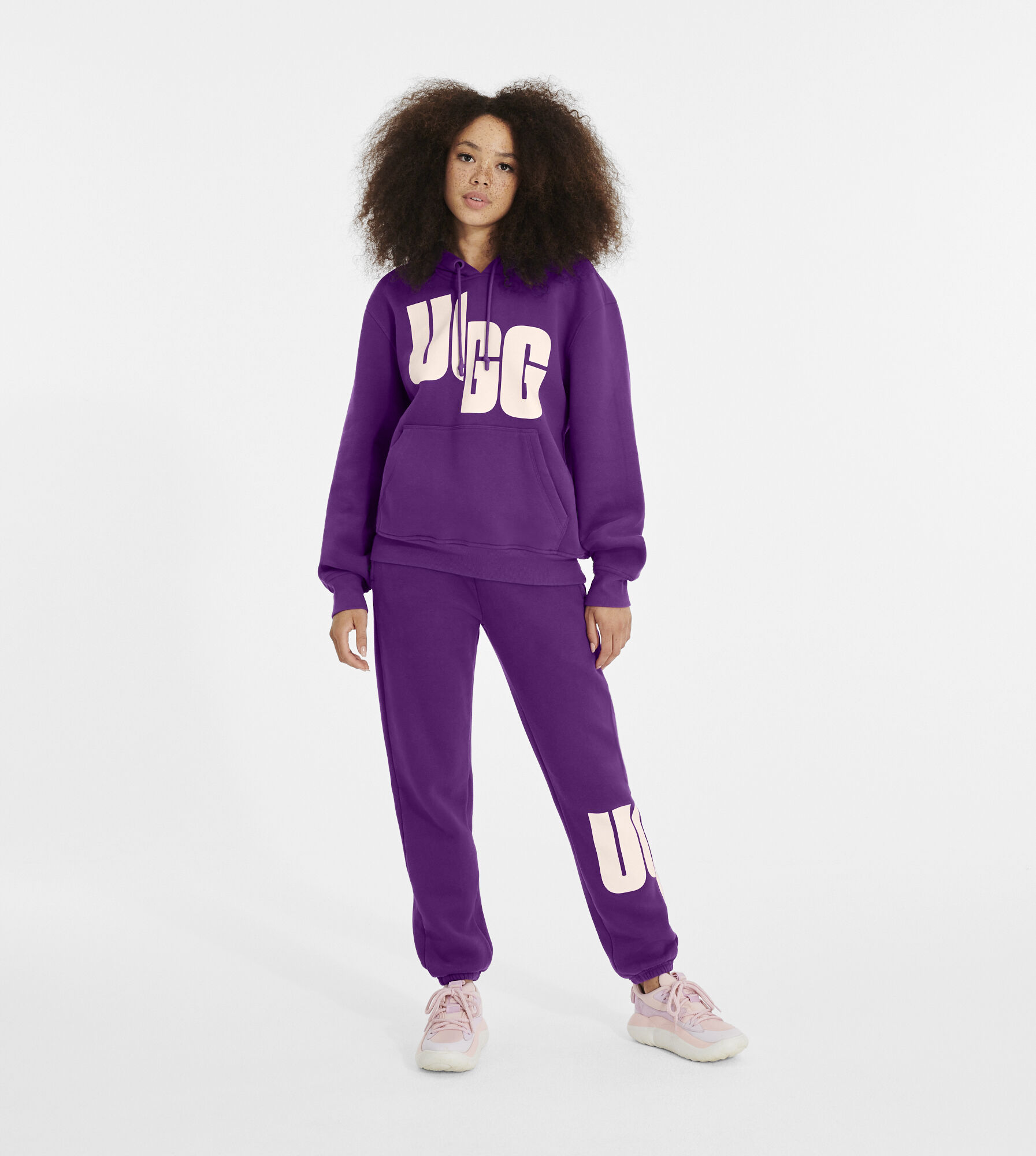 UGG (アグ) レディースボトムス DANIELLA SWEATPANT CHOPD Purple Sky, S