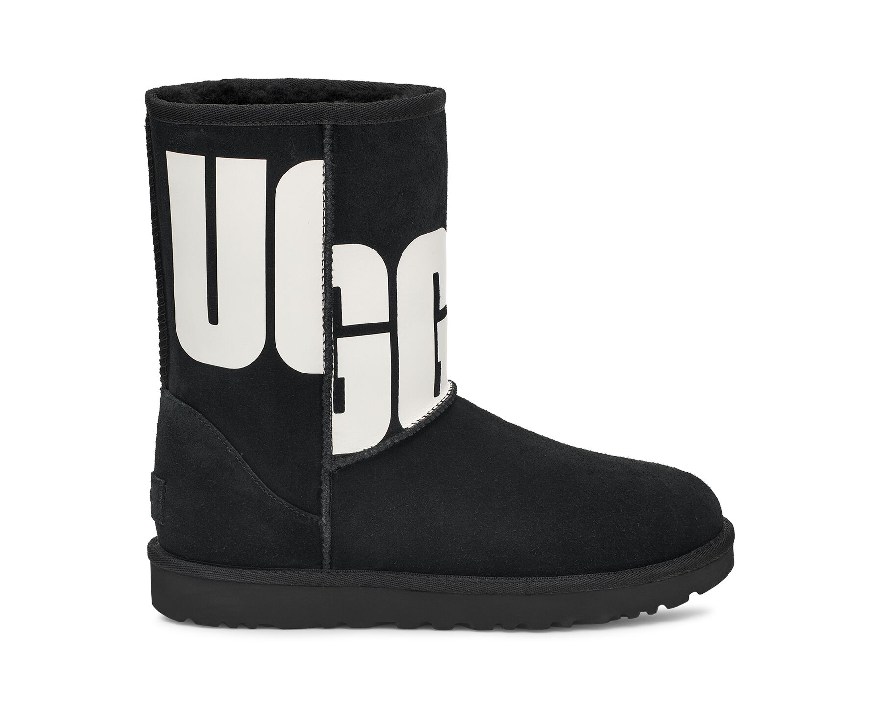UGG (アグ) レディースブーツ CLASSIC SHORT II CHOPD Black, 22.0