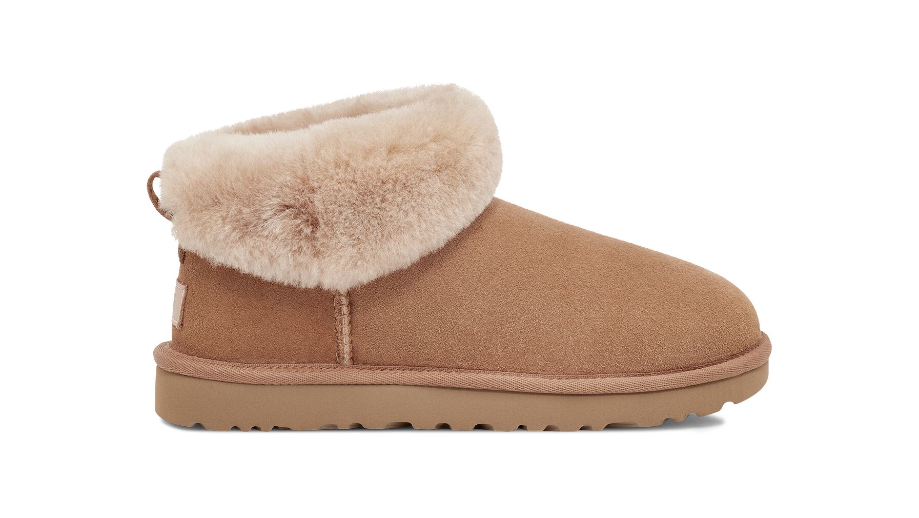 UGG (アグ) レディースブーツ CLASSIC ULTRA MINI FLUFF Chestnut, 22.0