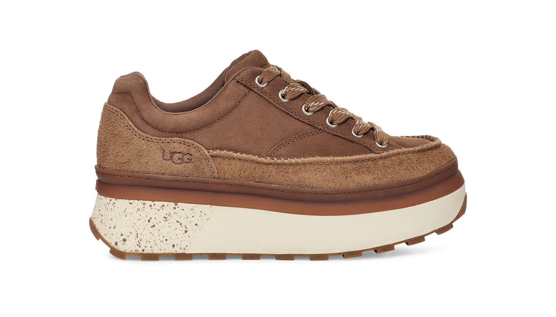UGG (アグ) レディーススニーカー MARIN LACE Chestnut Leather, 26.0