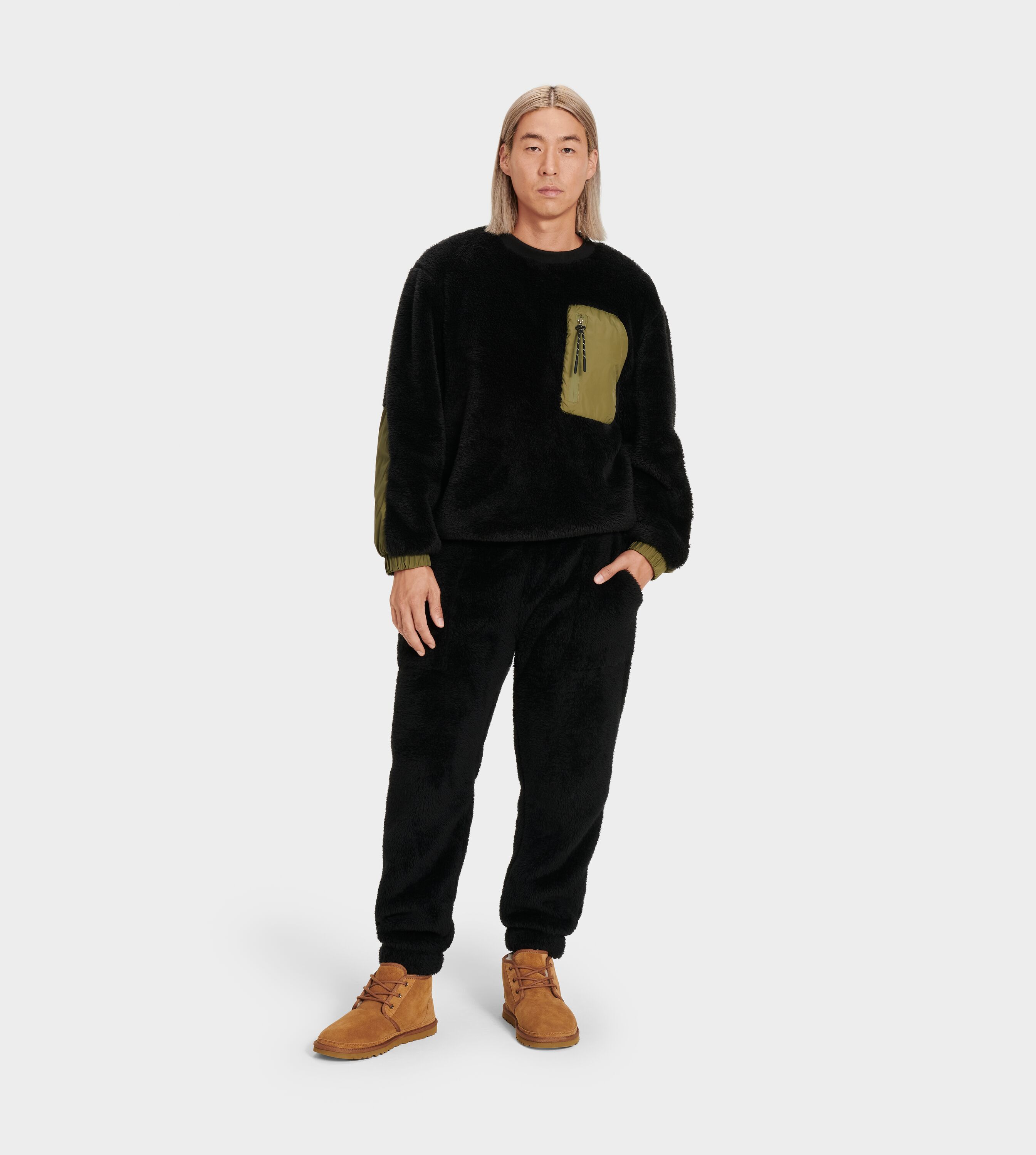 UGG (アグ) メンズボトムス NIKO SHERPA JOGGER Black/Olive, M