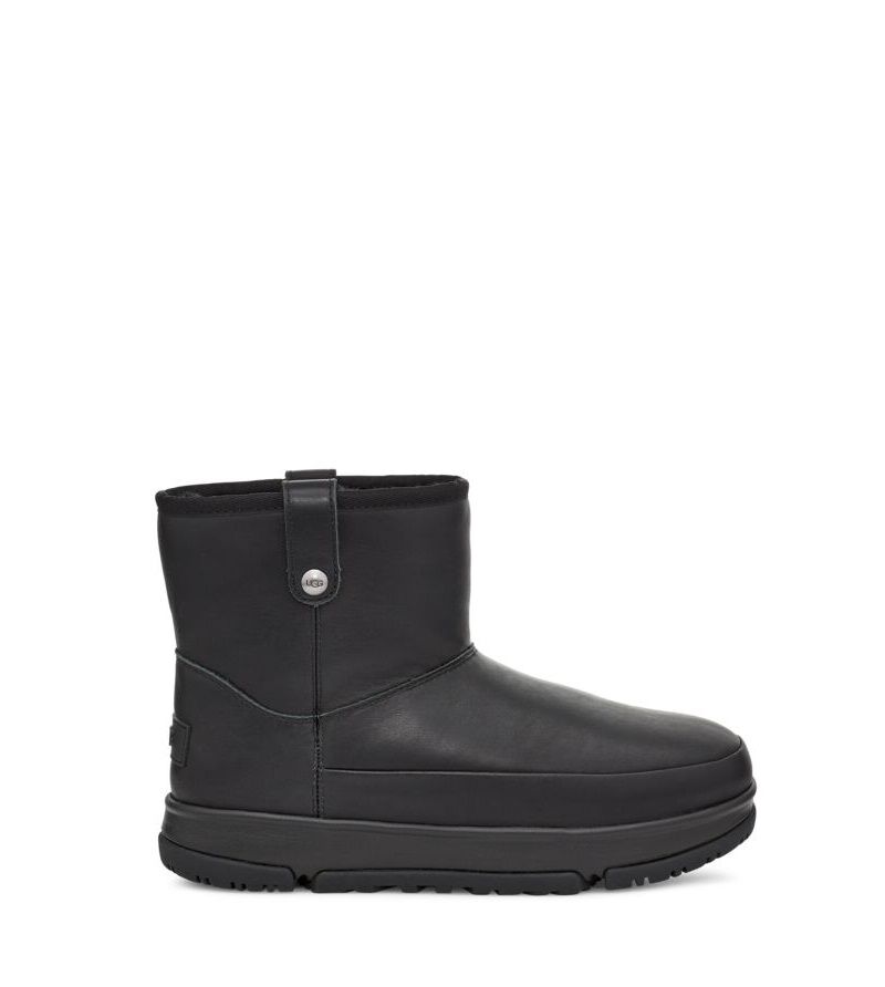 UGG (アグ) レディースブーツ CLASSIC WEATHER MINI - クラシック ウェザー ミニ Black, 22.0