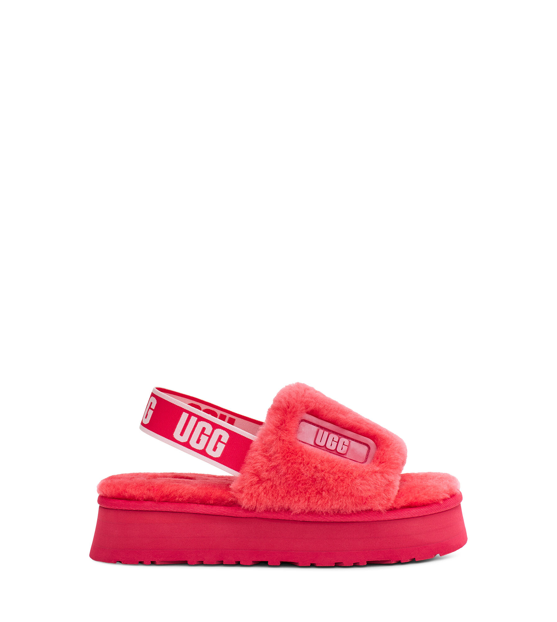 UGG (アグ) レディースサンダル DISCO SLIDE Hibiscus Pink, 22.0