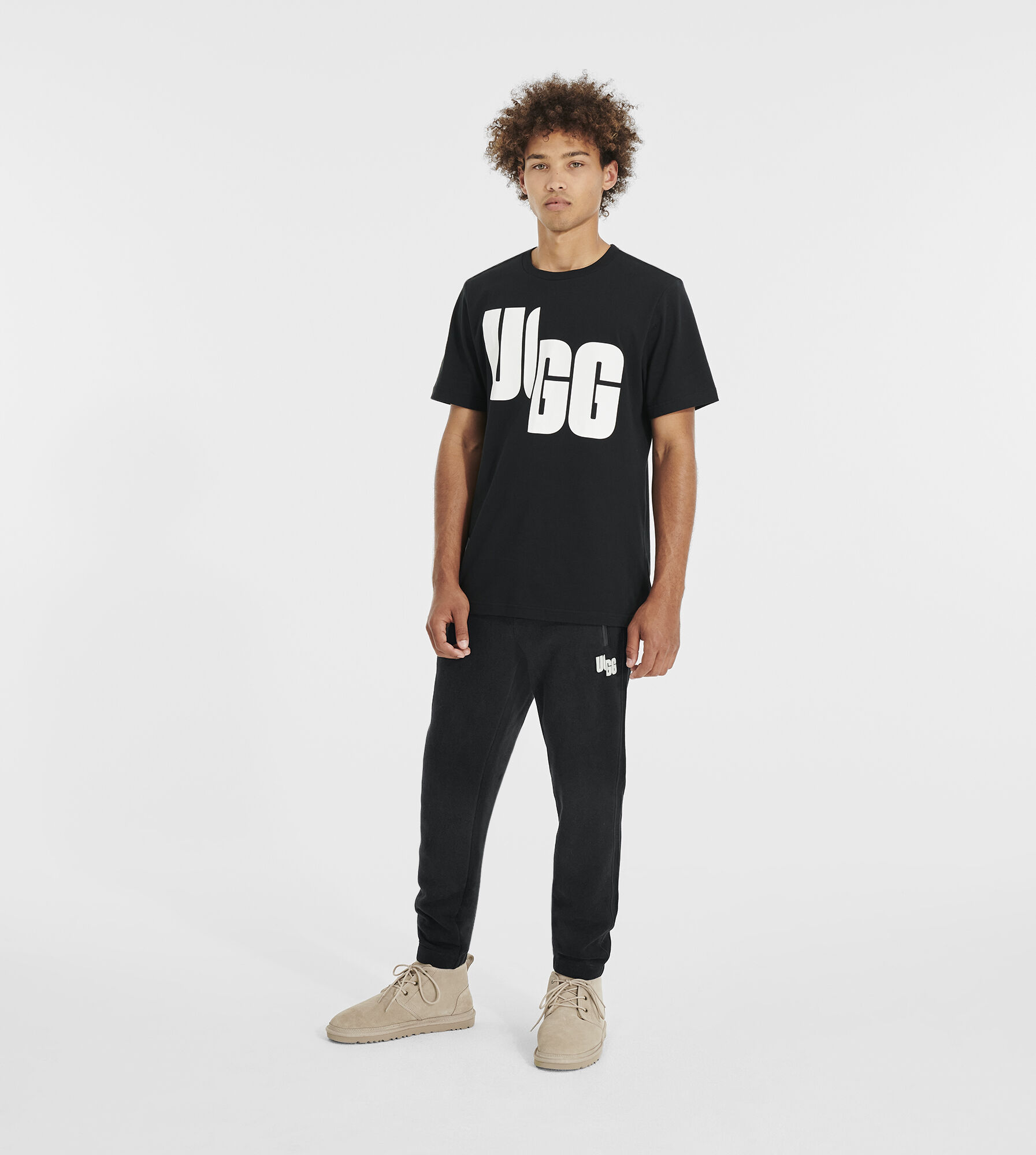 UGG (アグ) メンズボトムス RICKY JOGGER CHOPD Black, M