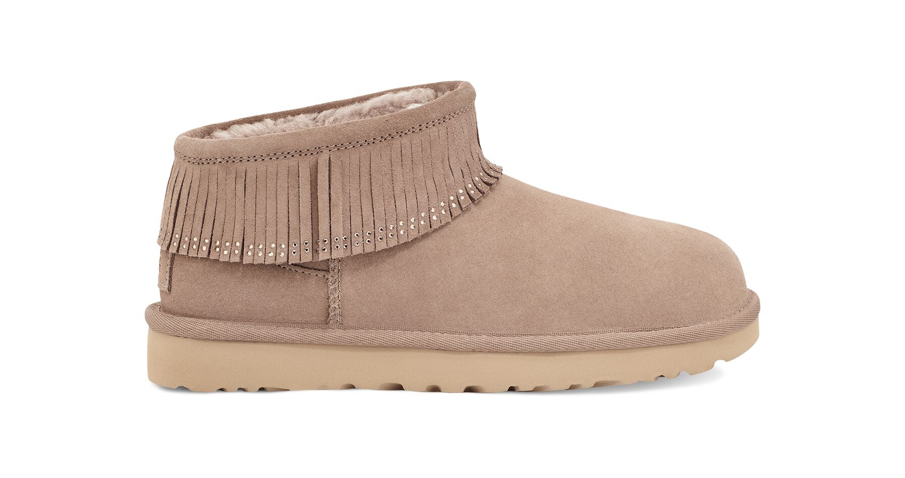 UGG (アグ) レディースブーツ ULTRA MINI FRINGE BLING Beachwood, 22.0