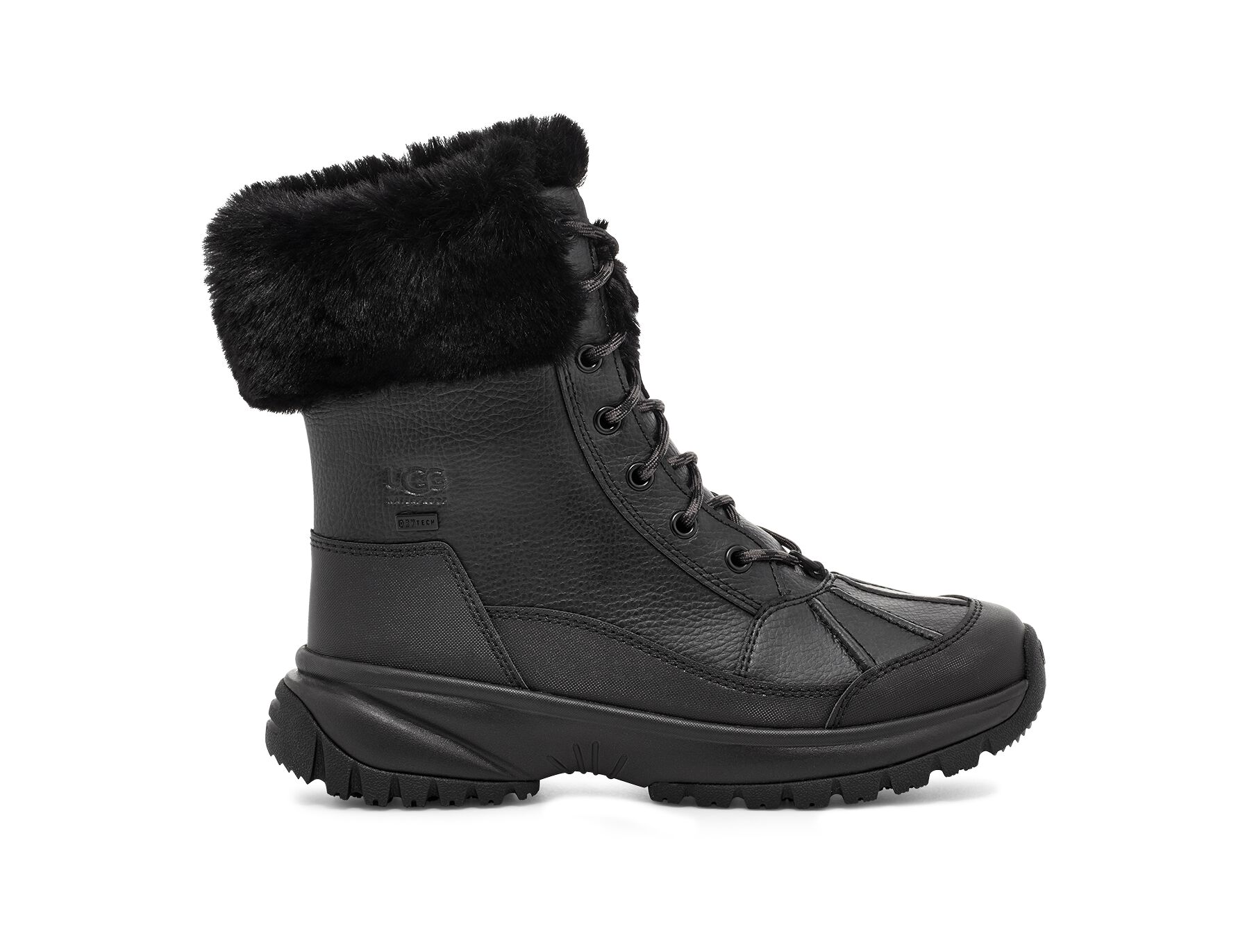 UGG (アグ) レディースブーツ YOSE FLUFF Black, 22.0