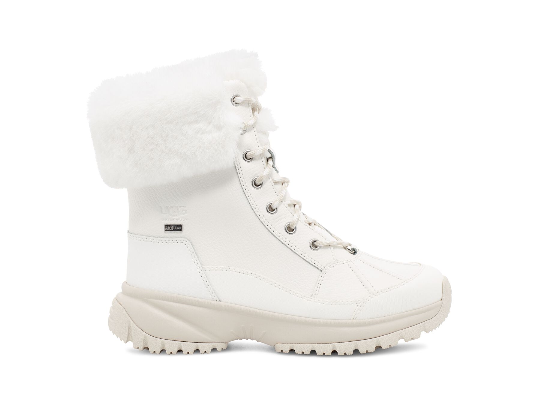 UGG (アグ) レディースブーツ YOSE FLUFF White, 22.0
