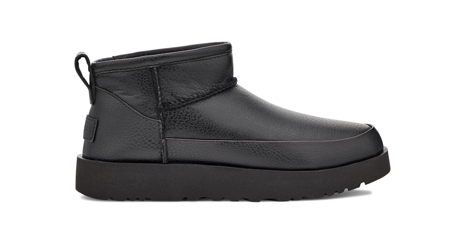 UGG (アグ) レディースブーツ CLASSIC SUGAR ULTRA MINI Black, 22.0