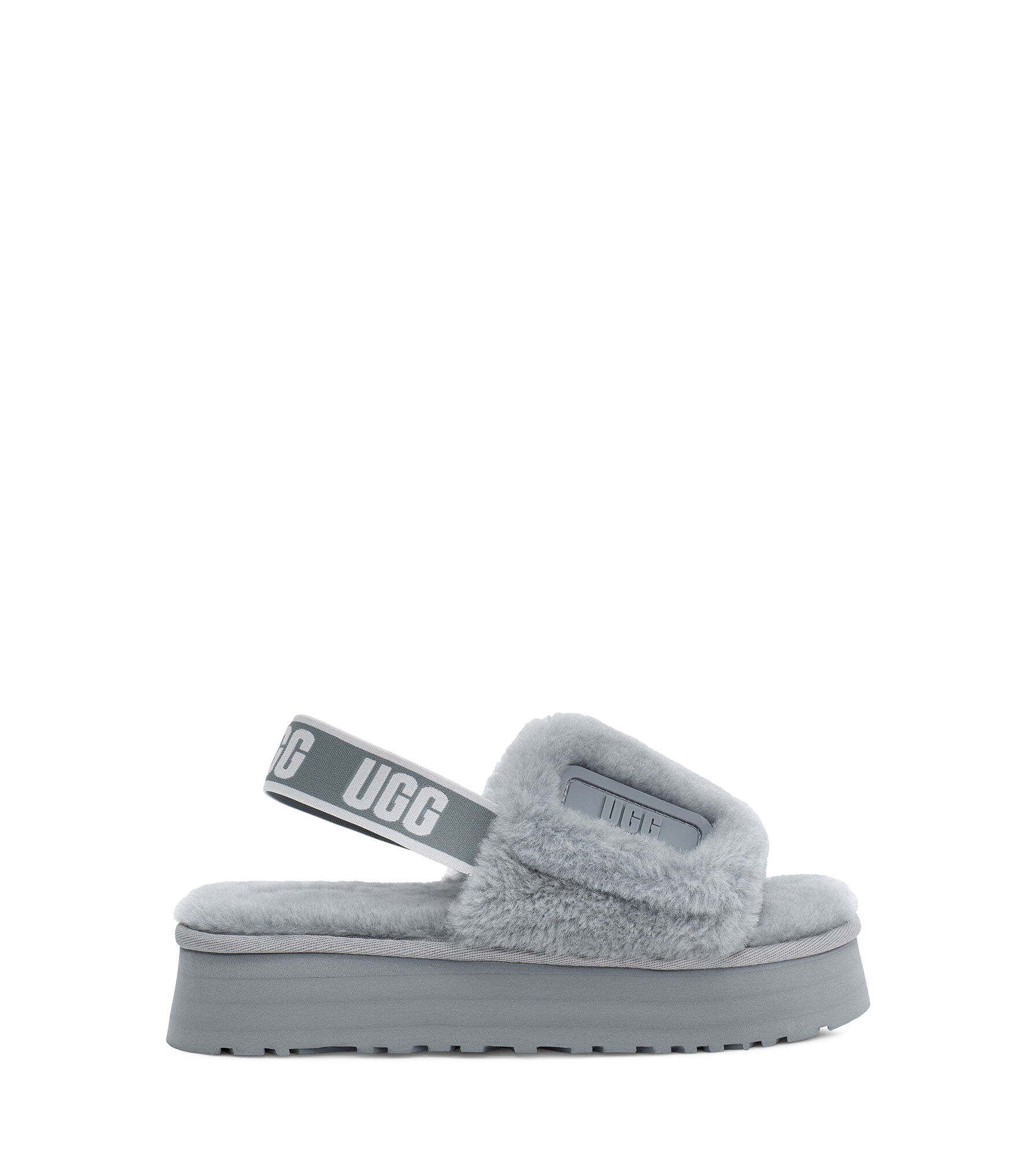 UGG (アグ) レディースサンダル DISCO SLIDE Ash Fog, 22.0
