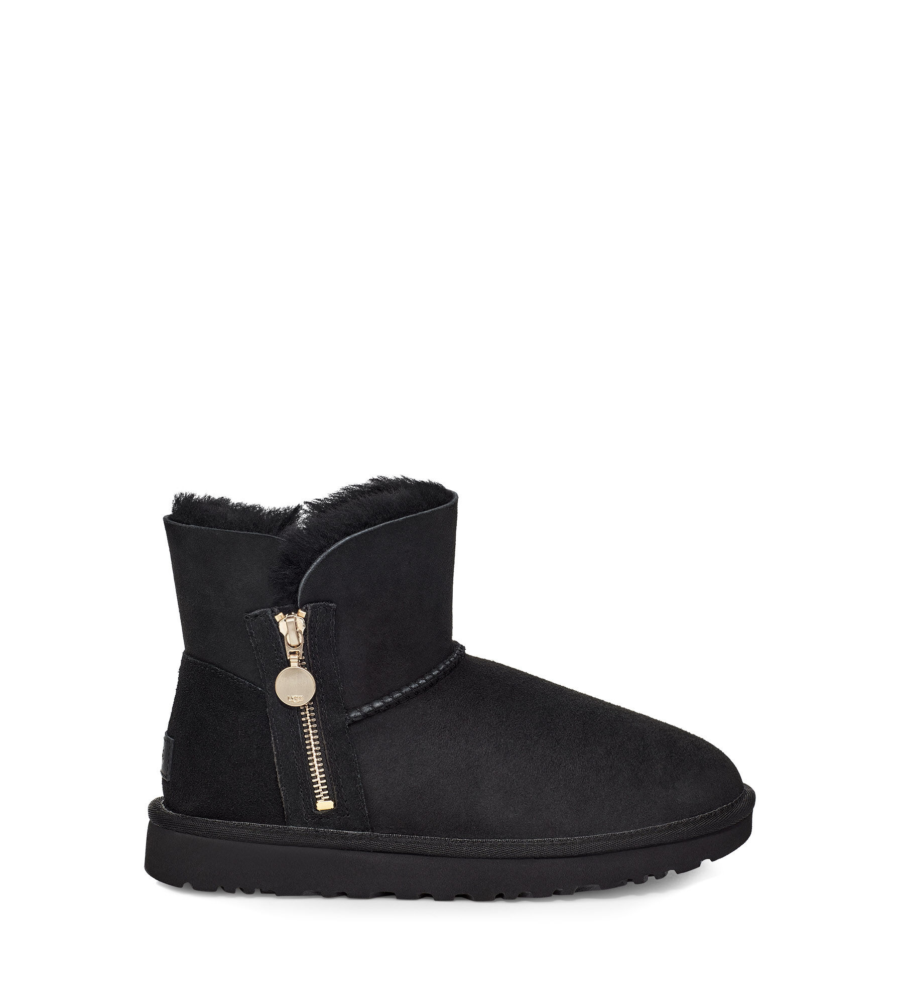 UGG (アグ) レディースブーツ BAILEY ZIP MINI Black, 22.0