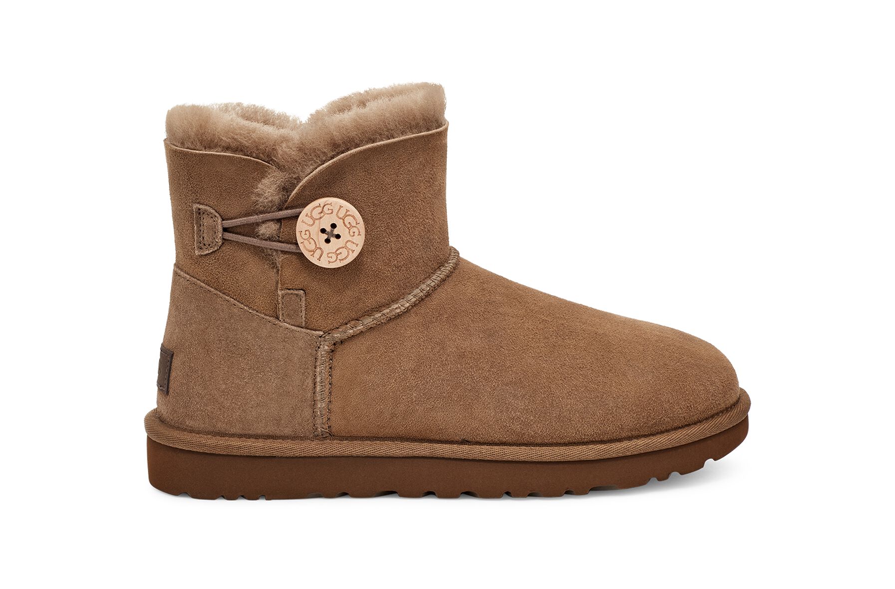 アグ レディースブーツ MINI BAILEY BUTTON II - UGG® Official Women's Mini Bailey Button II Boots UGG.com Hickory, 22.0
