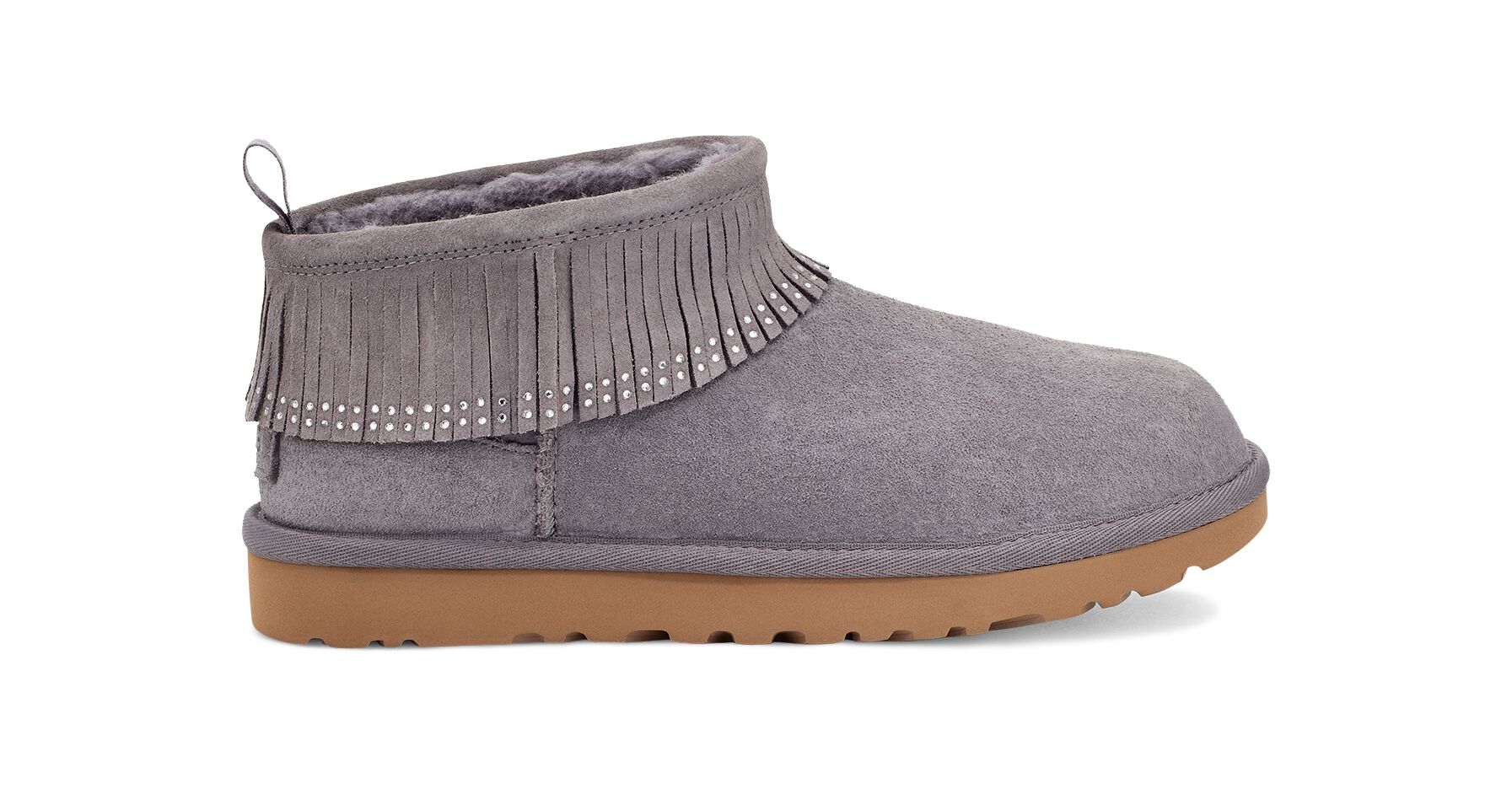 UGG (アグ) レディースブーツ ULTRA MINI FRINGE BLING Shade, 22.0