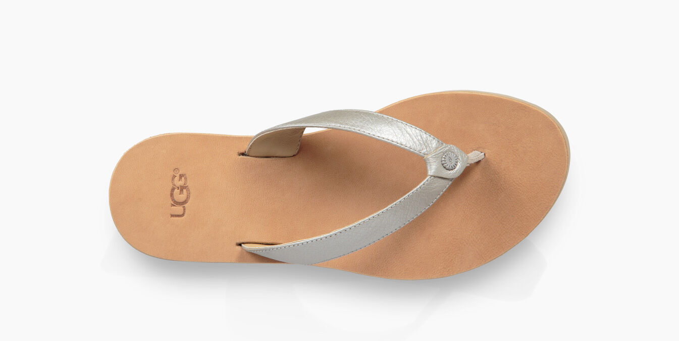 ugg tawney metallic flip flop