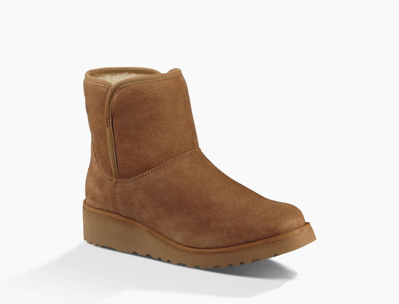 ugg kristin slim short sheepskin wedge boots