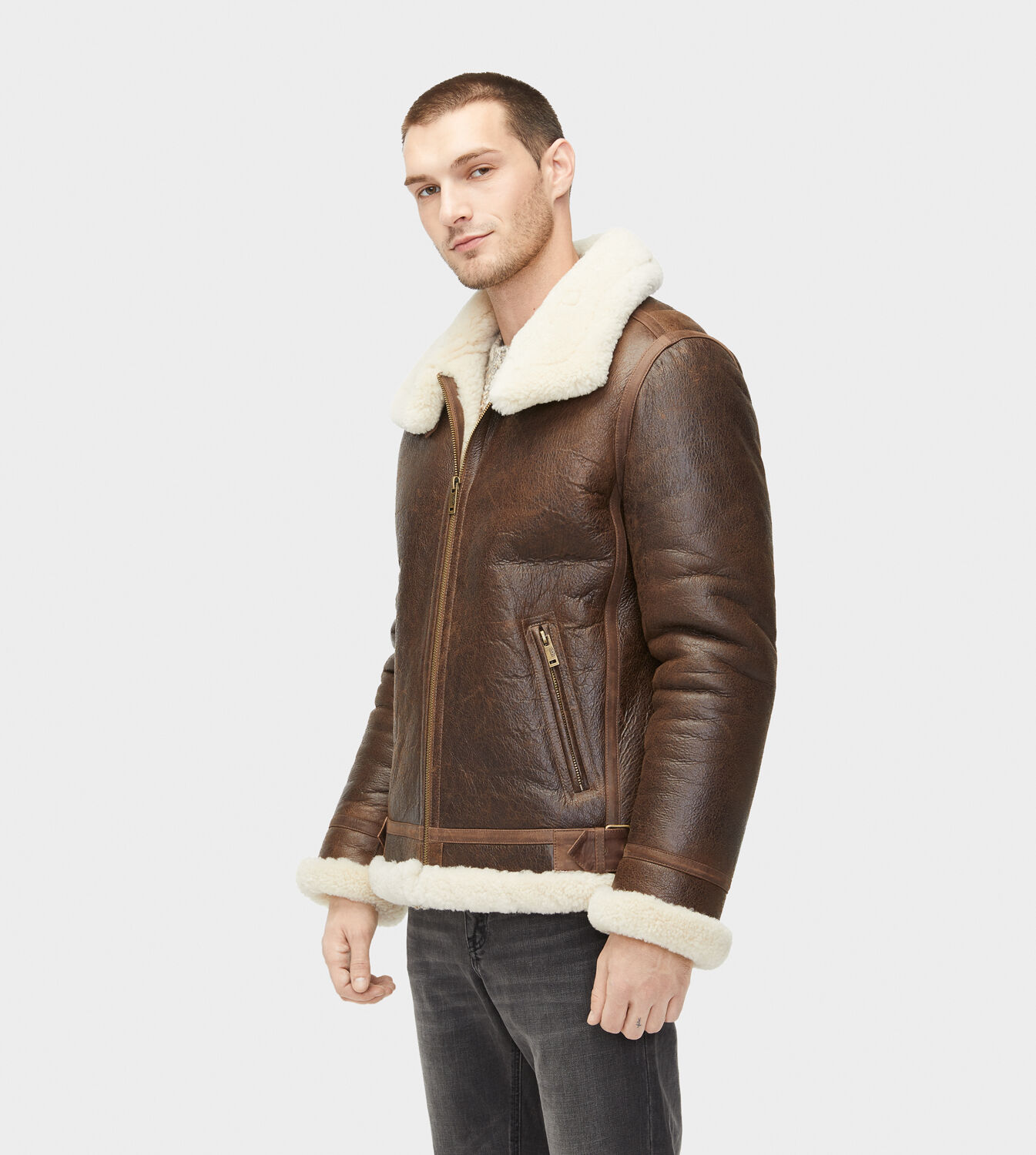 ugg mens shearling jacket