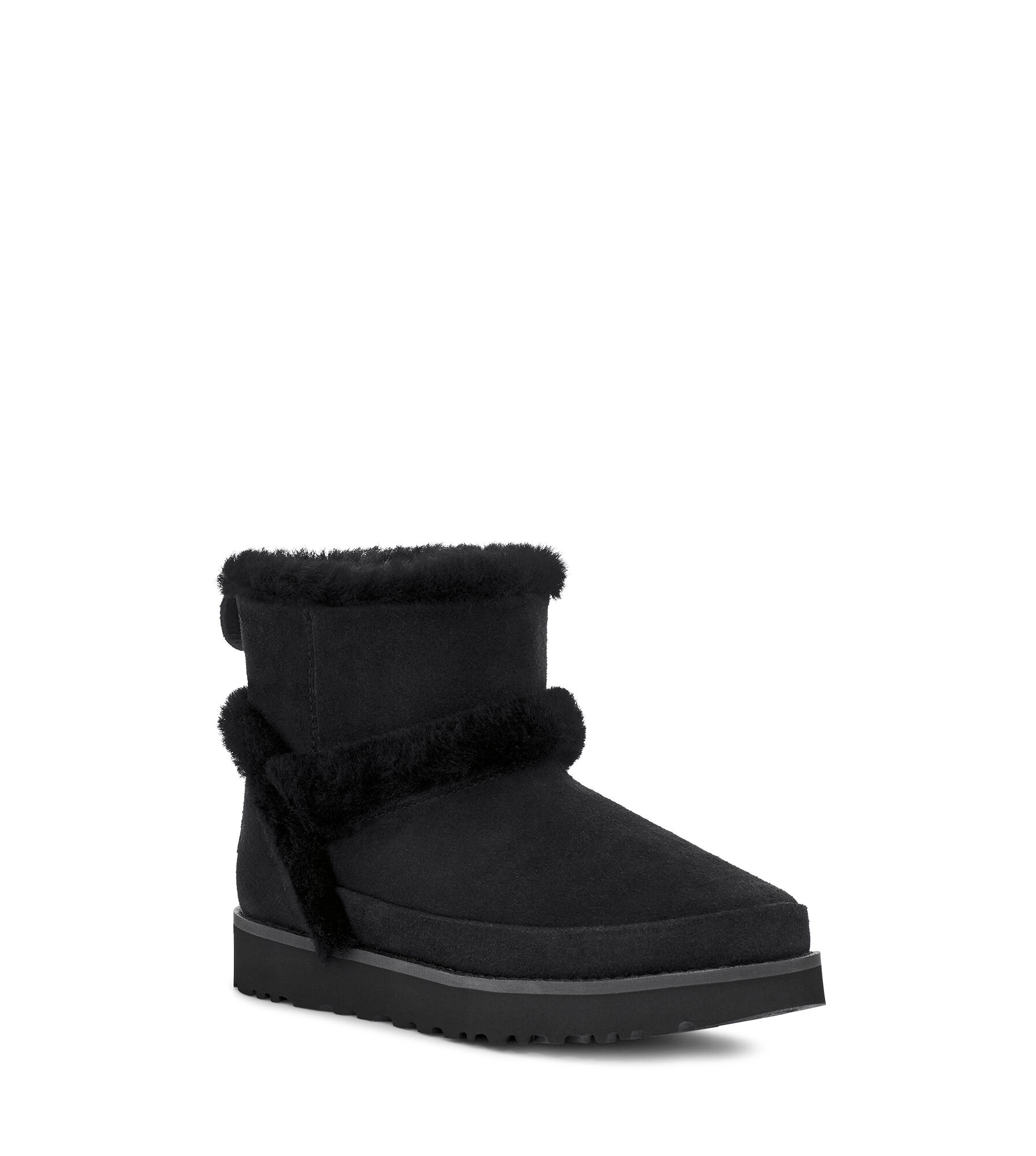 classic mini fluffy quilted ugg boot
