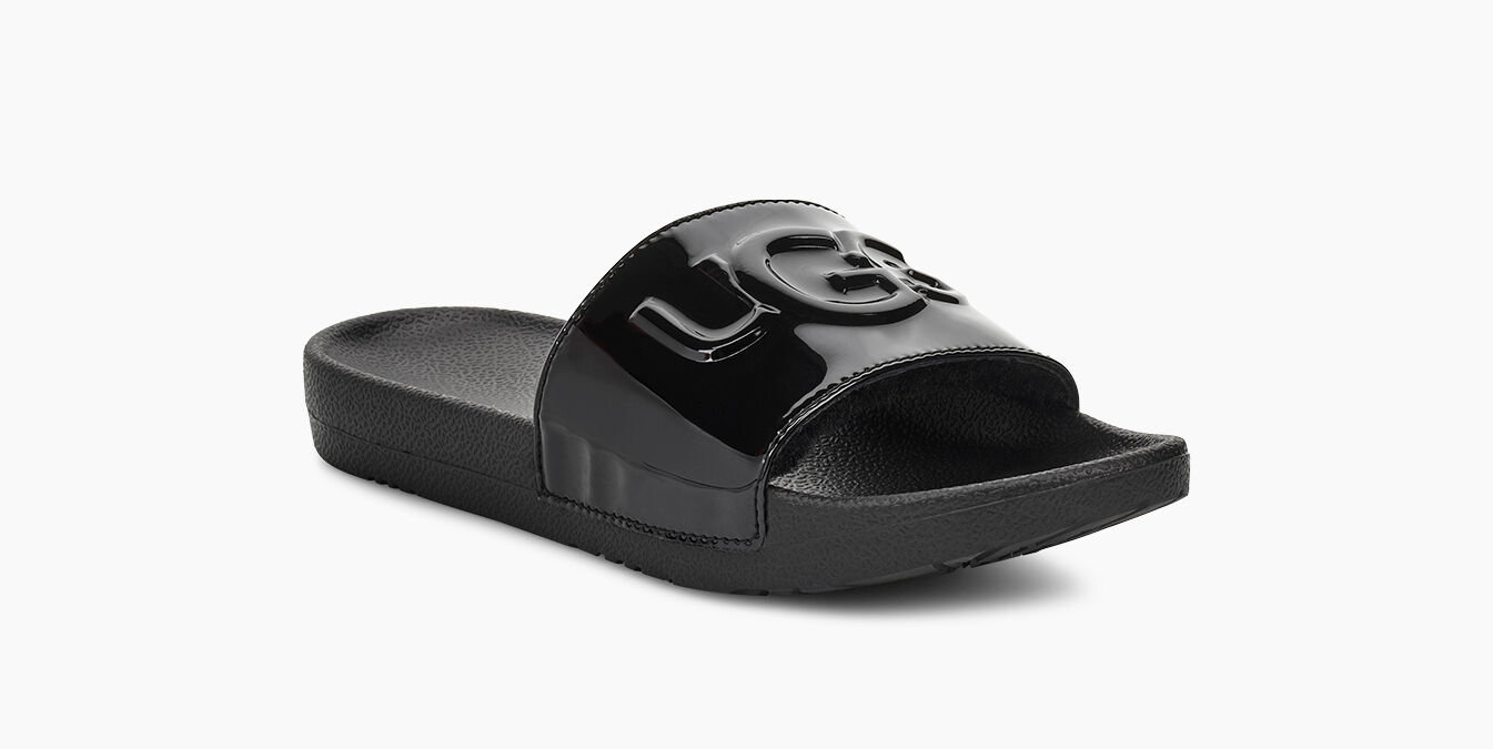 ugg royale graphic metallic slide