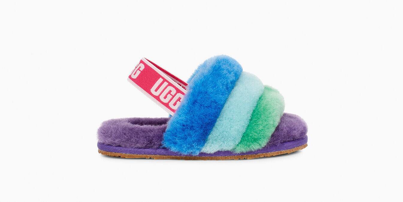 ugg fluff yeah slide blue