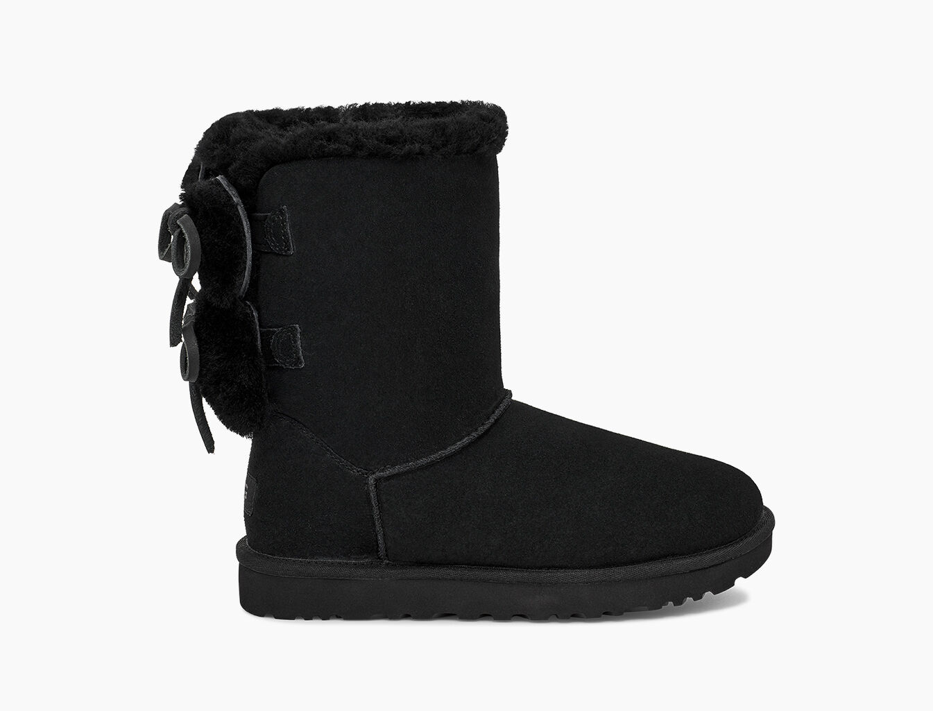 ugg double bow black