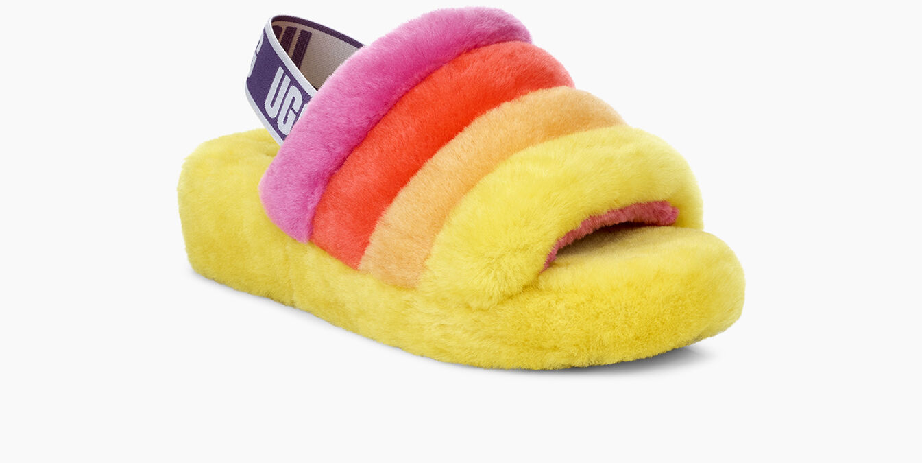 ugg fluff yeah pride slide