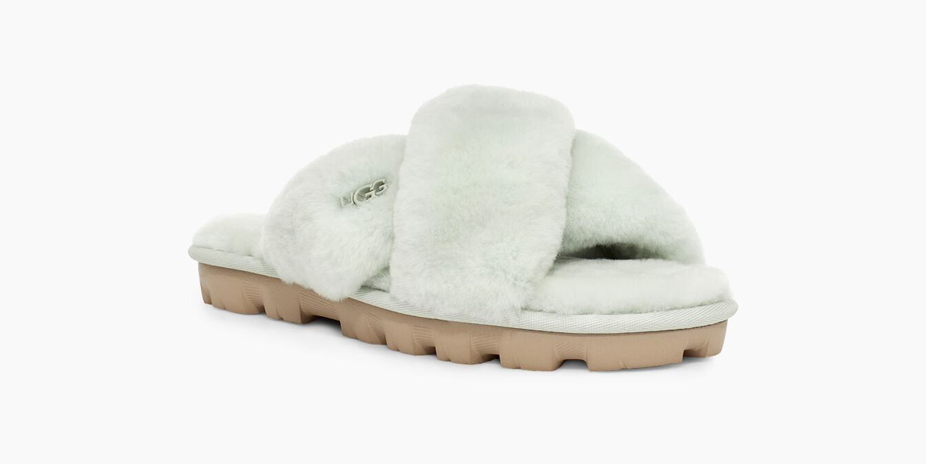 retro mint ugg slides