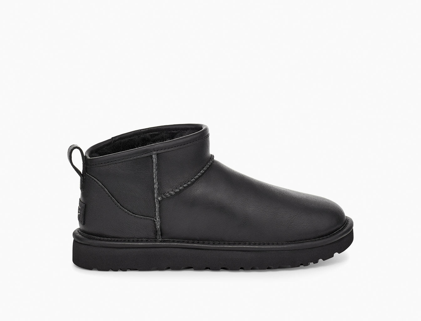 ugg mini leather black