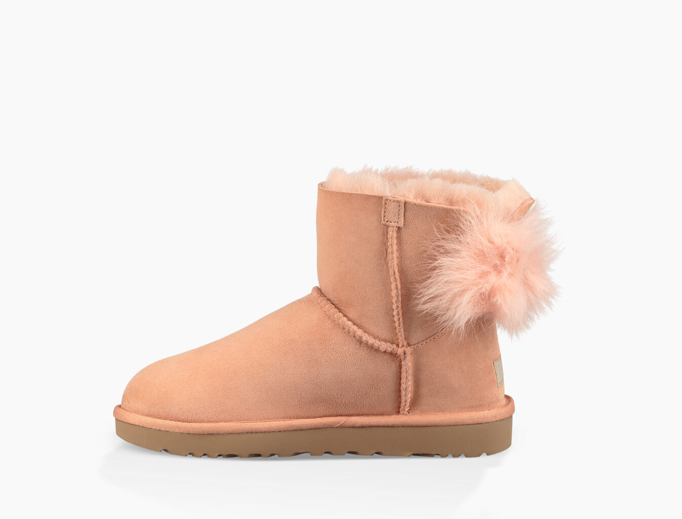 fluff bow mini ugg