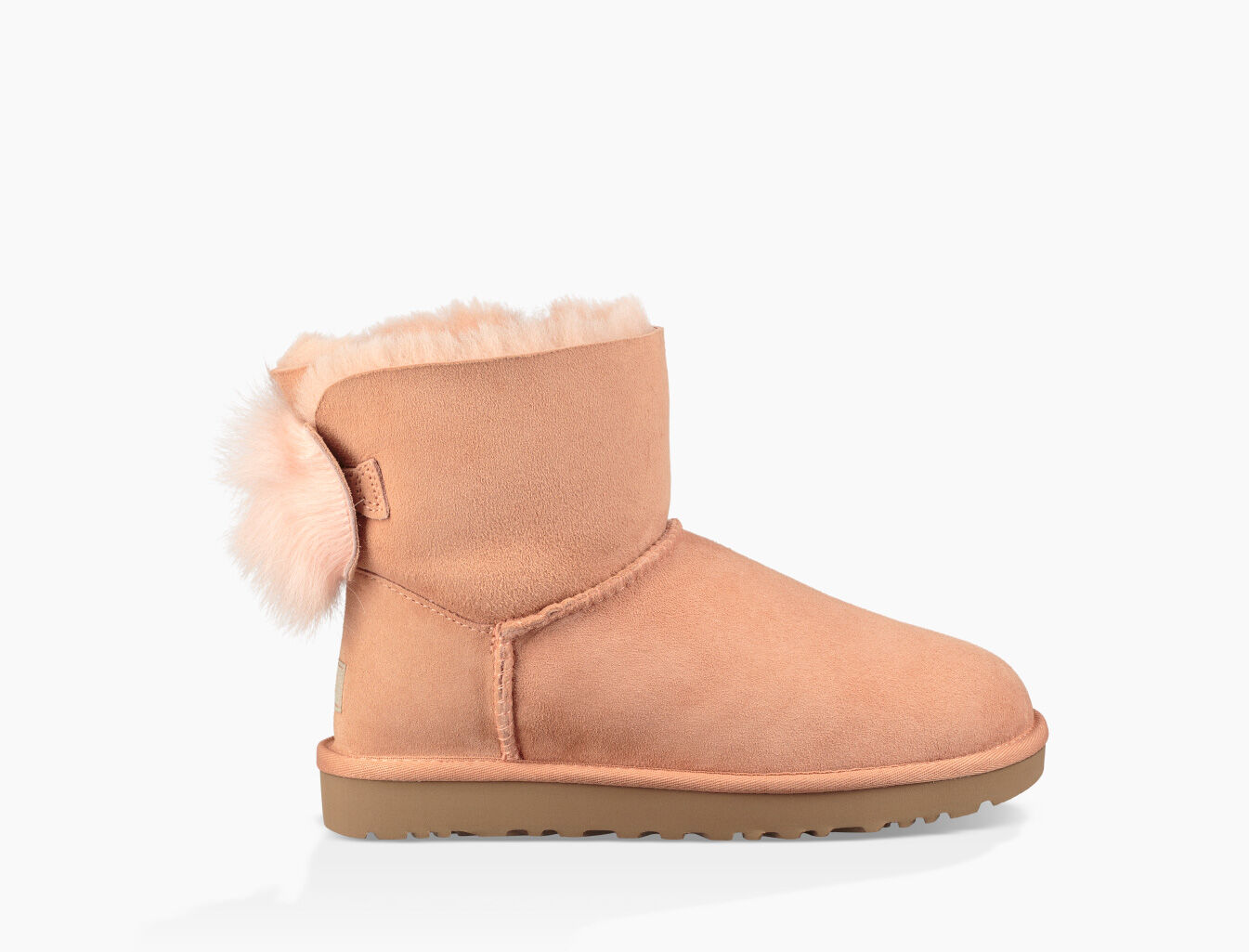 fluff bow mini boot