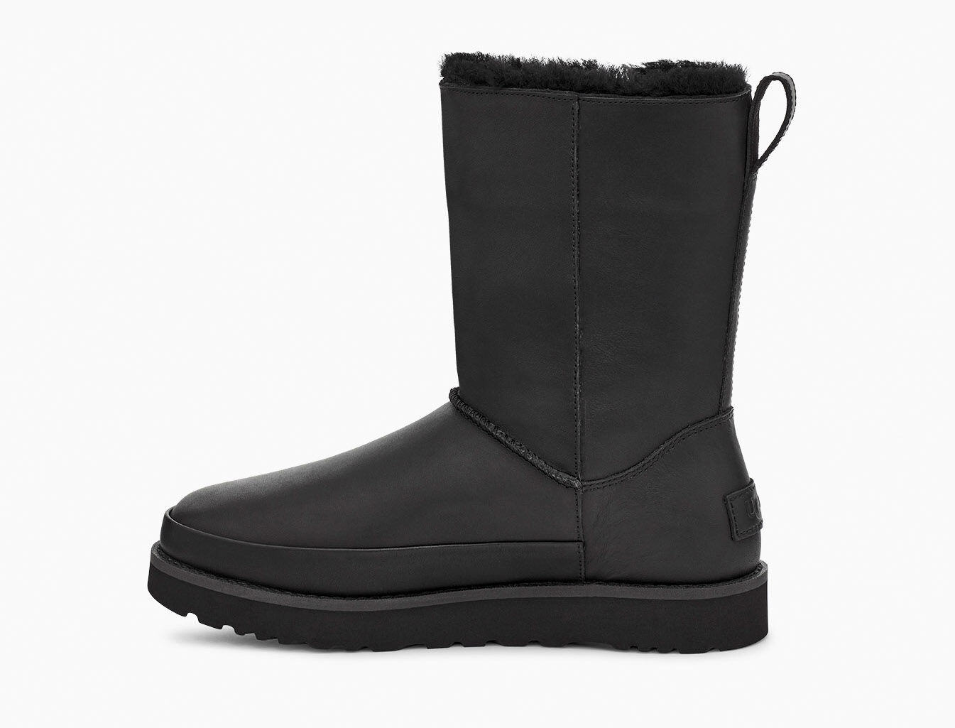 ugg leather zip up boots