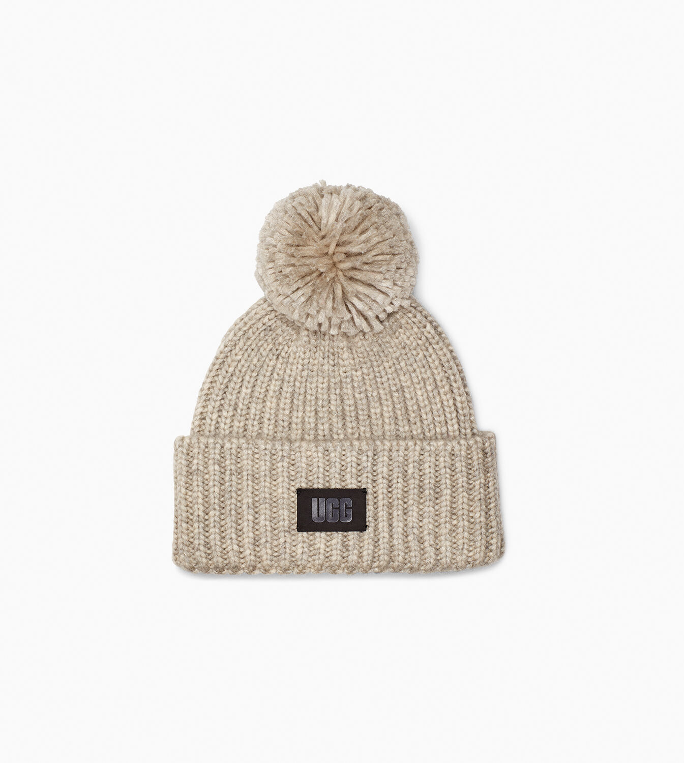 UGG® Chunky Rib Knit Beanie with Pom