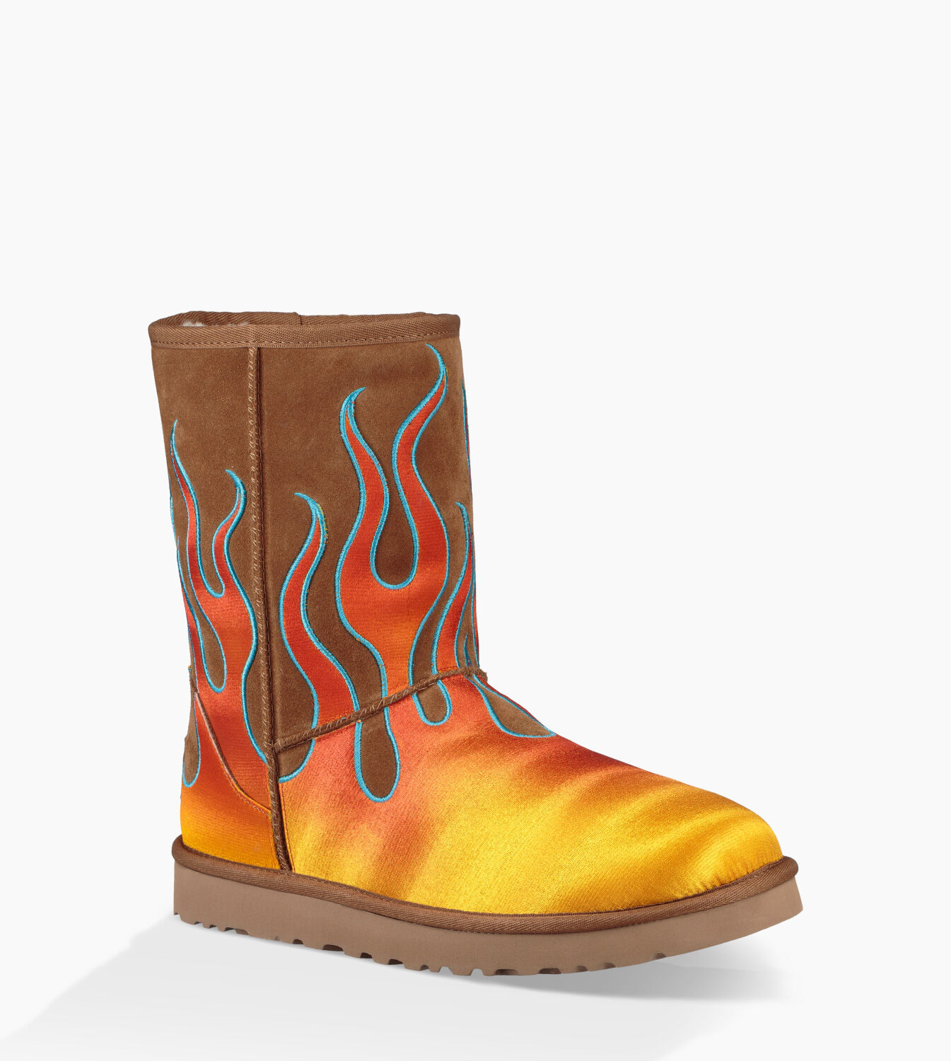 uggs with flames