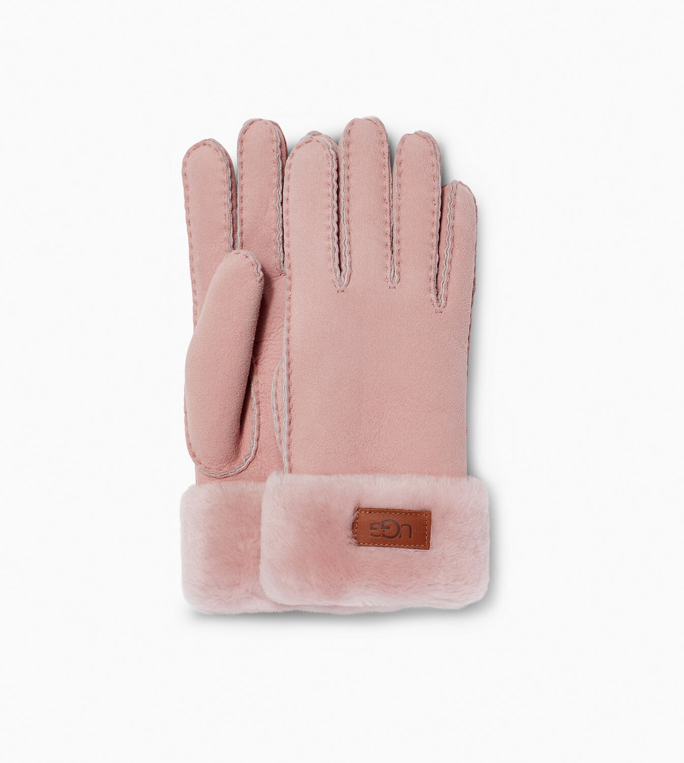 pink sheepskin gloves