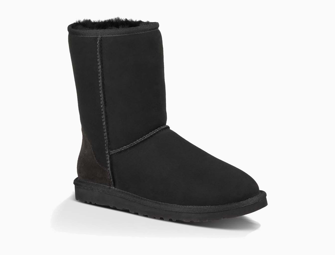 ugg classic short black womens