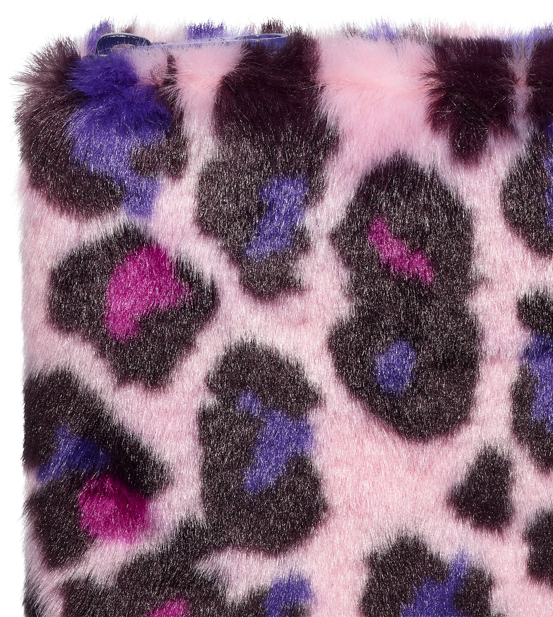Faux Fur Medium Zip Pouch