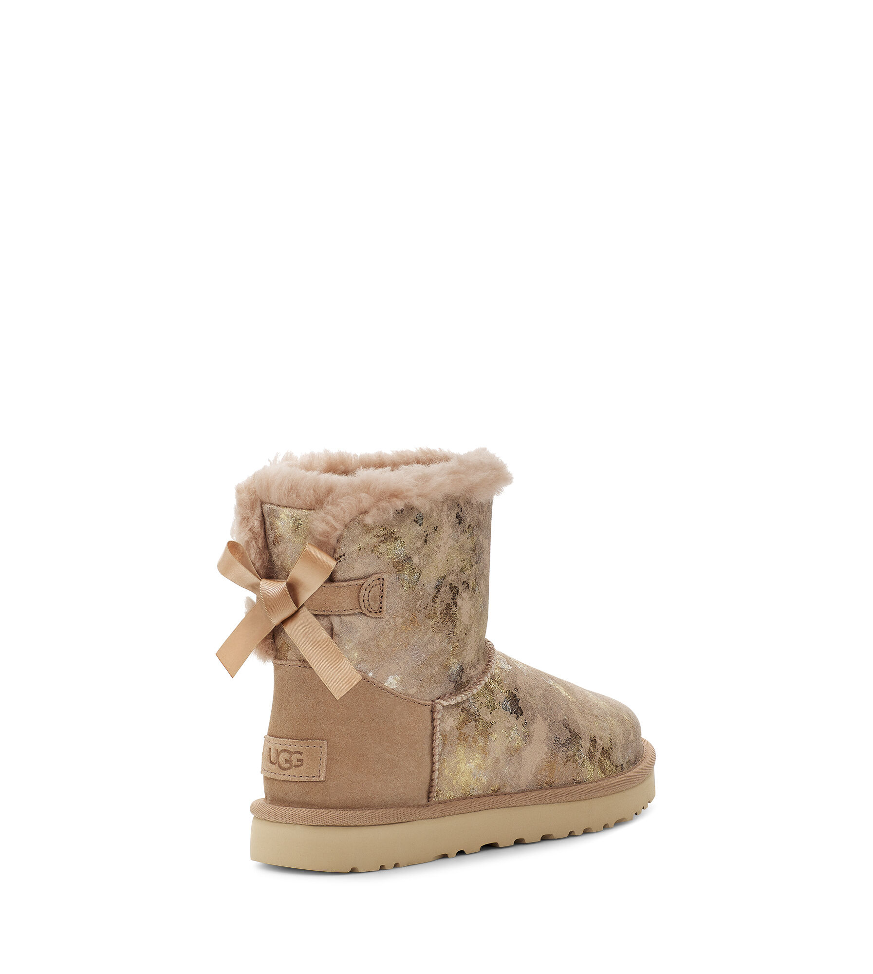 UGG® Mini Bailey Bow Gold Wash Boot for 