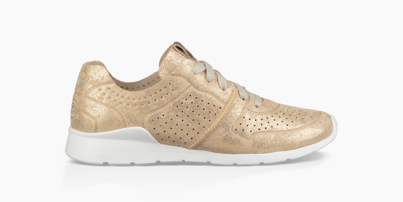 gold ugg trainers