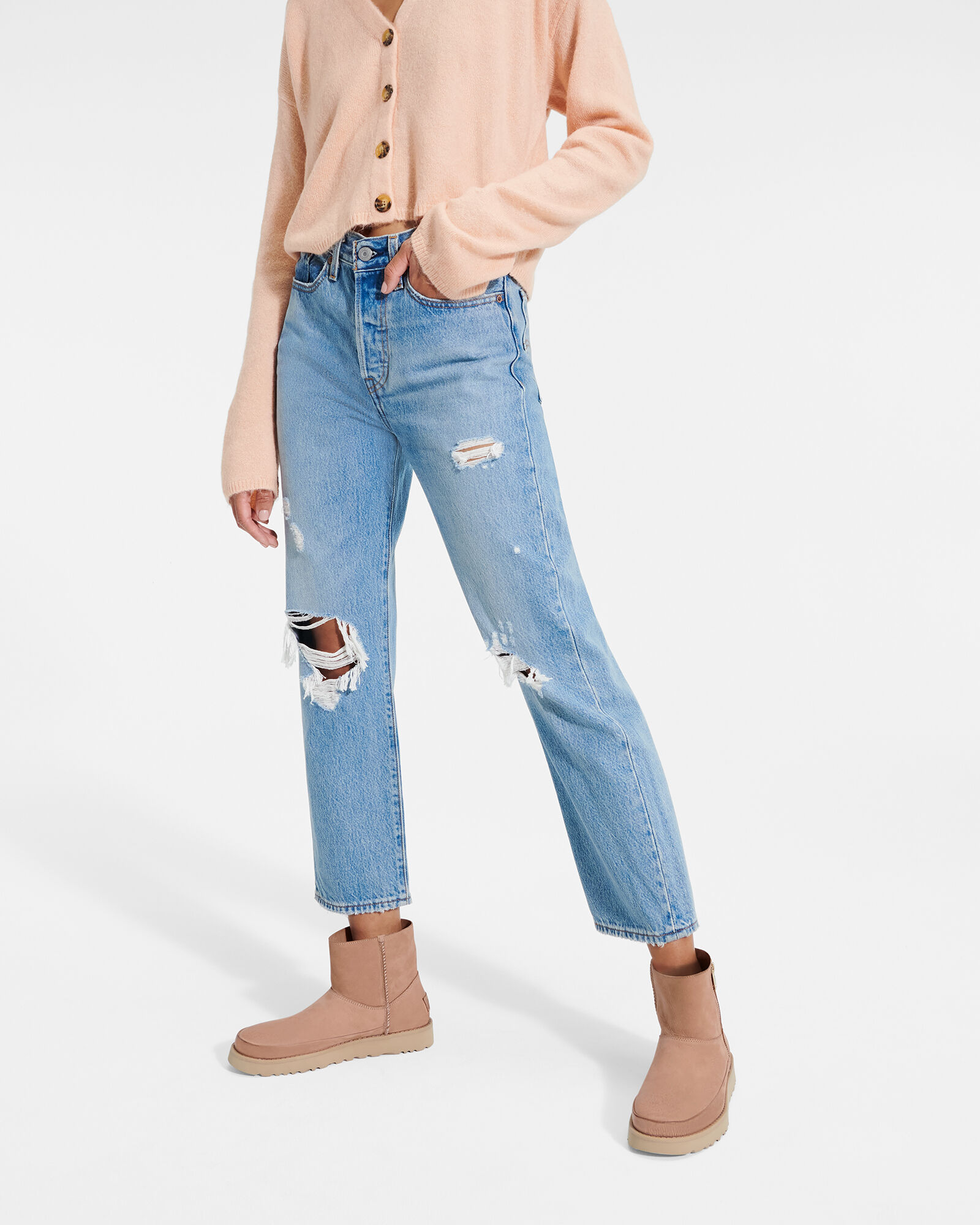 UGG® Deconstructed Mini Zip Boot for 