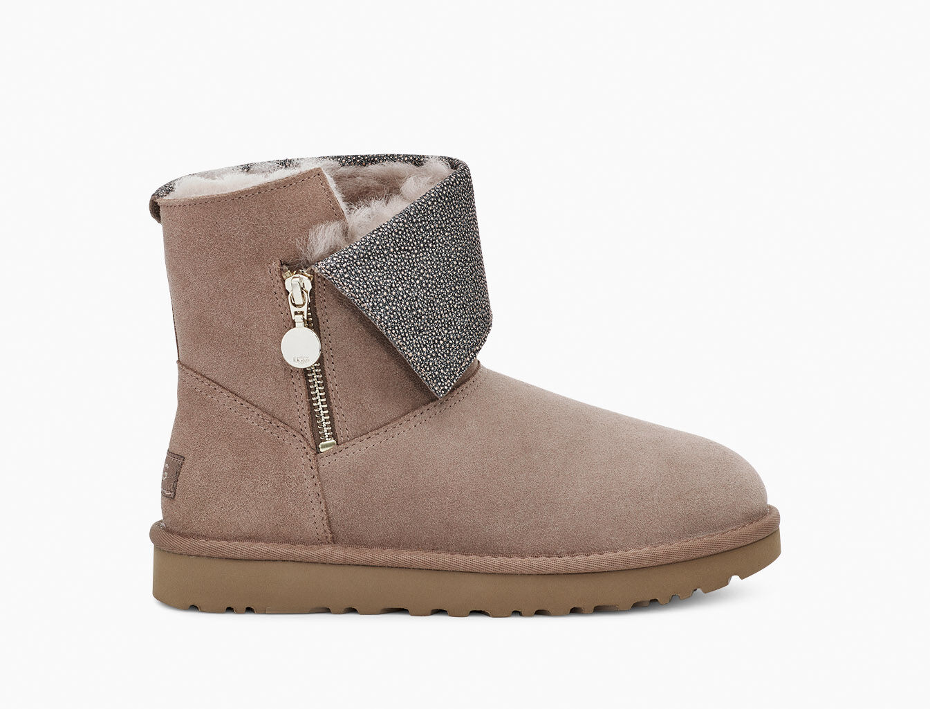 ugg classic caviar mini boot